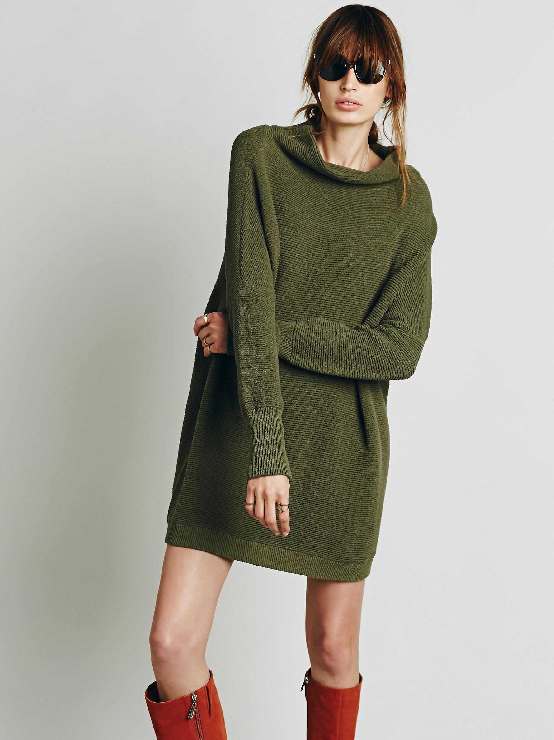 Free people Womens Ottoman Slouchy Tunic in Green | Lyst