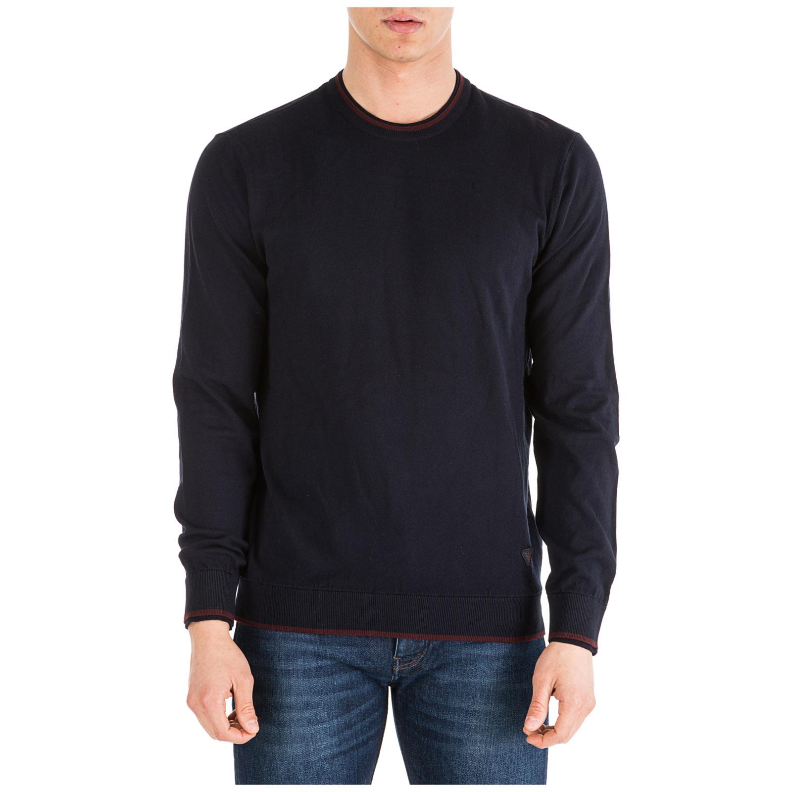 blue armani jumper