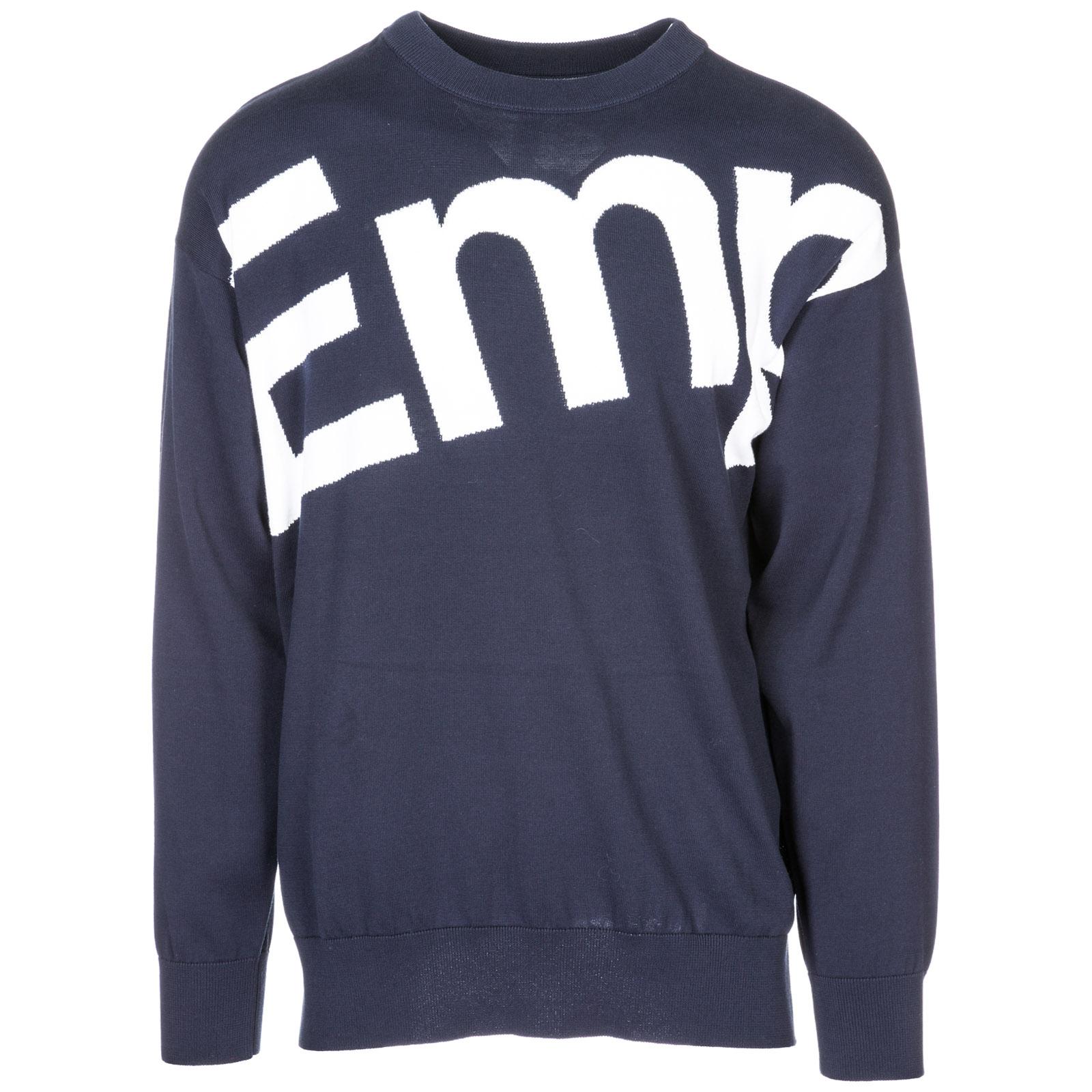 Lyst - Emporio Armani Crew Neck Neckline Jumper Sweater Pullover Over ...