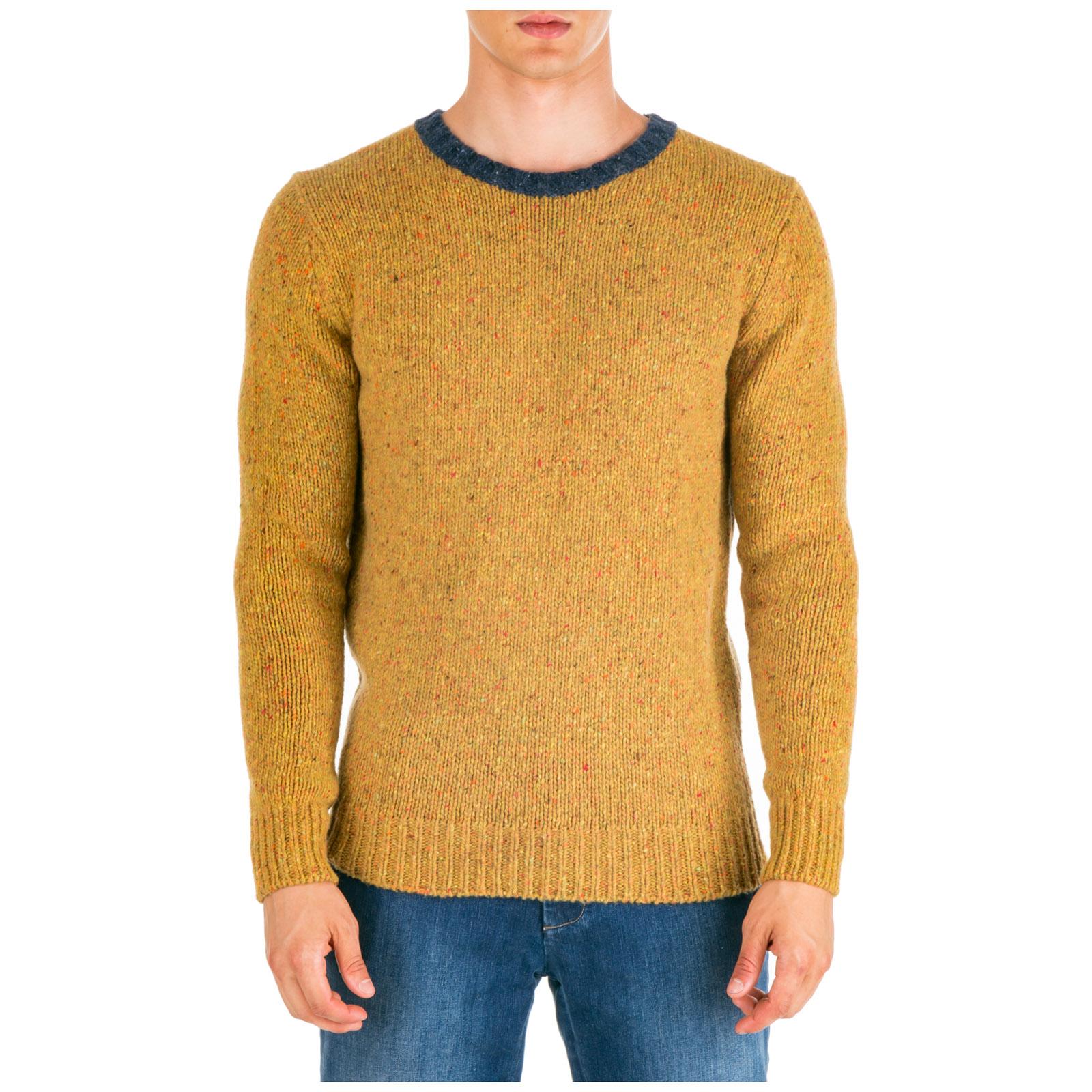 AT.P.CO Wool Men's Crew Neck Neckline Jumper Sweater Pullover in Yellow ...