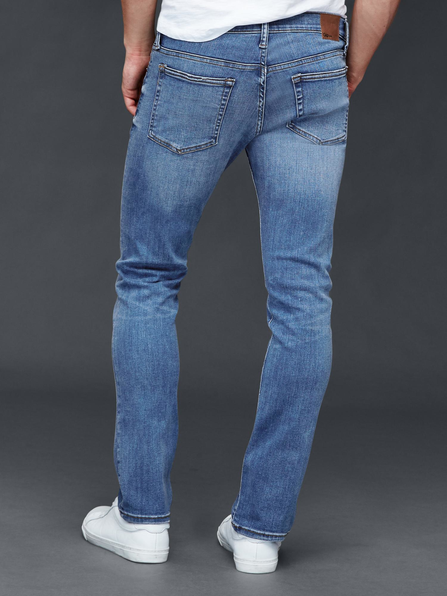 Lyst - Gap Slim Fit Jeans in Blue for Men