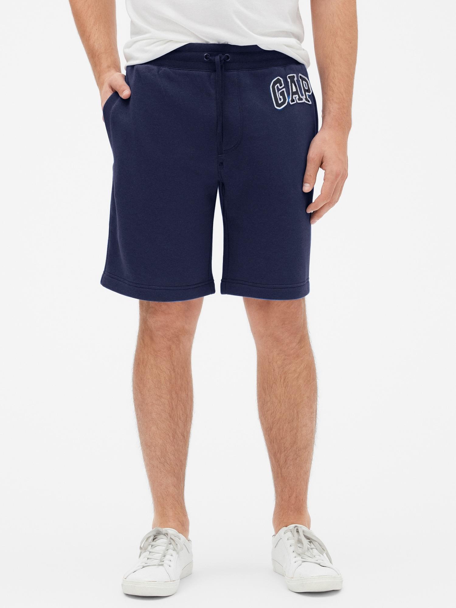 drawstring fleece shorts