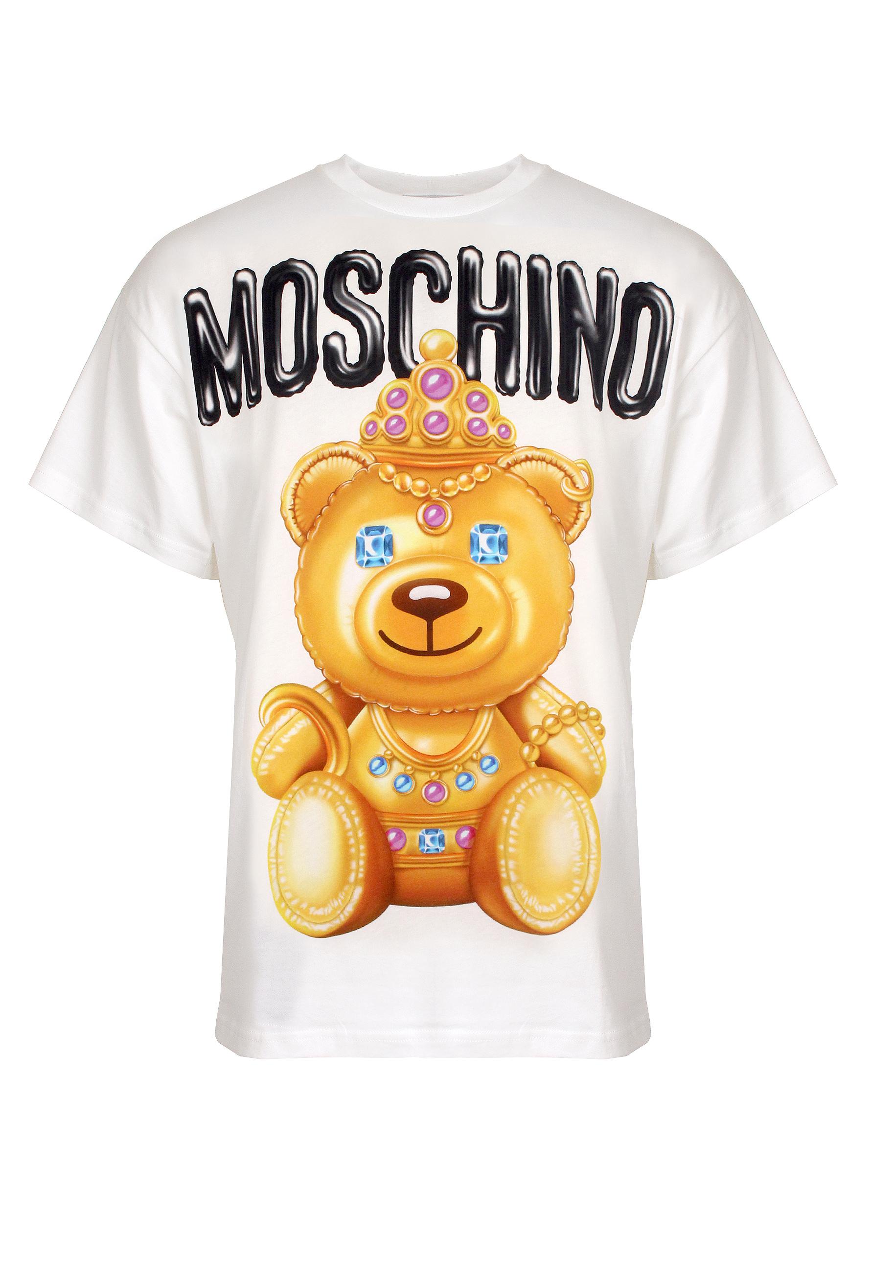 Moschino King Bear T-shirt in White for Men | Lyst