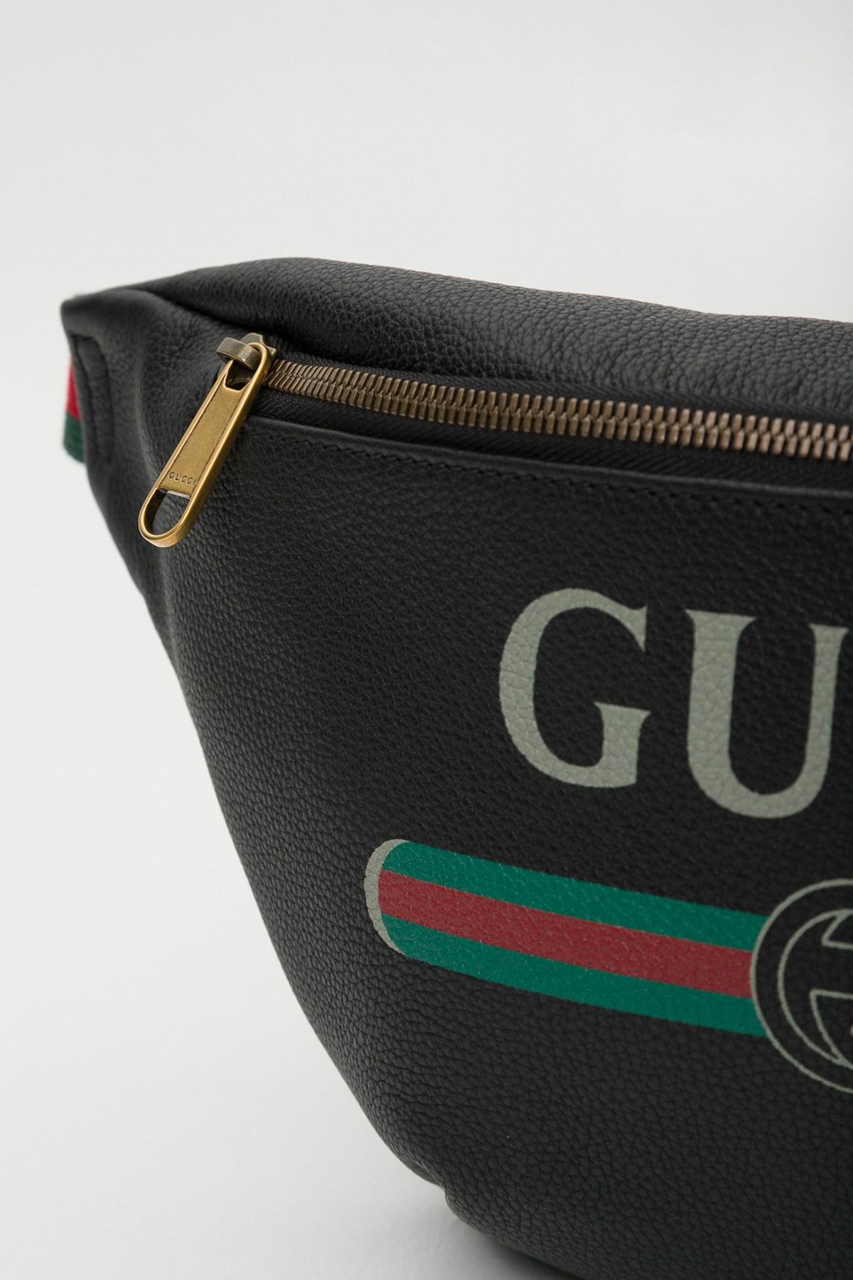 Gucci Print Leather Belt Bag for Men - Lyst