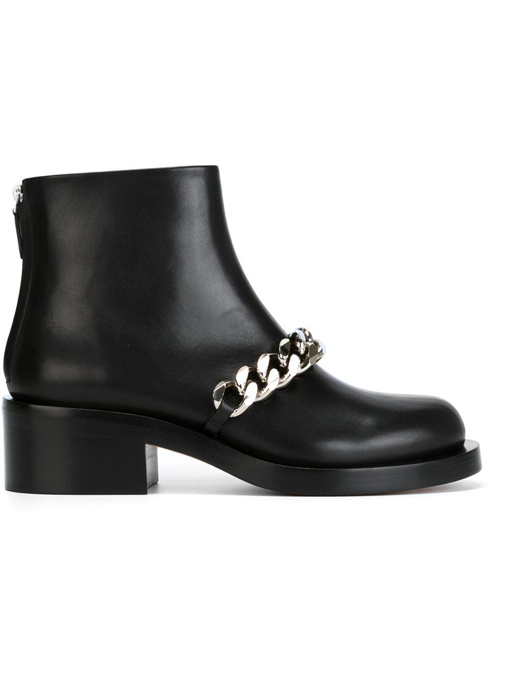 Givenchy Chain Strap Ankle Boot in Black - Save 66% - Lyst