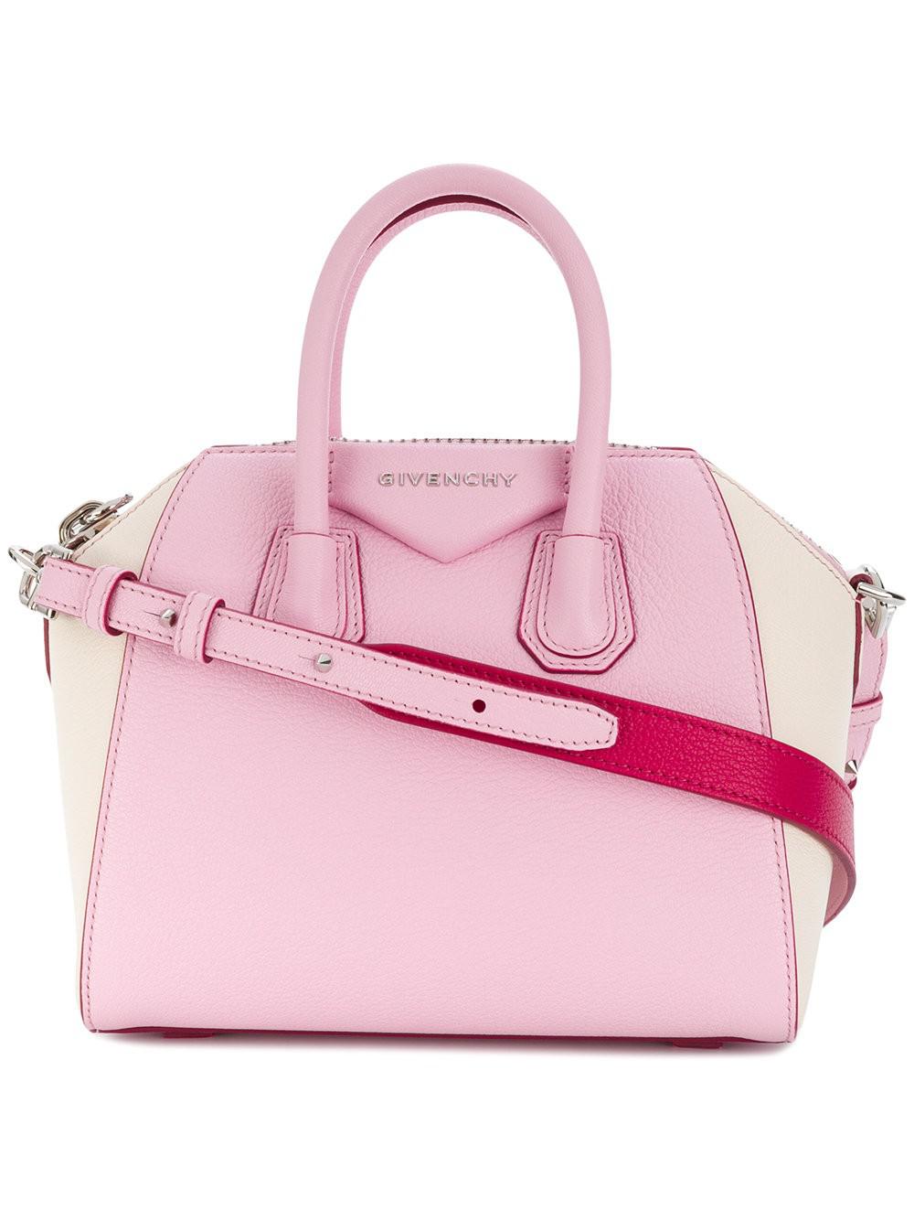 Givenchy Pink Mini Antigona Bag in Pink - Lyst