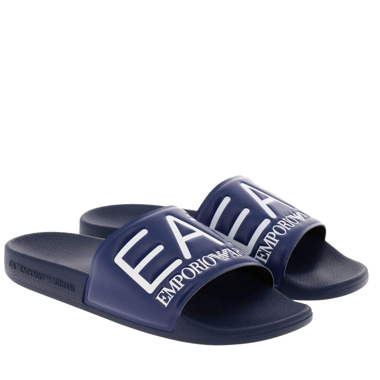 EA7 Sandals Shoes Men in Blue for Men - Lyst