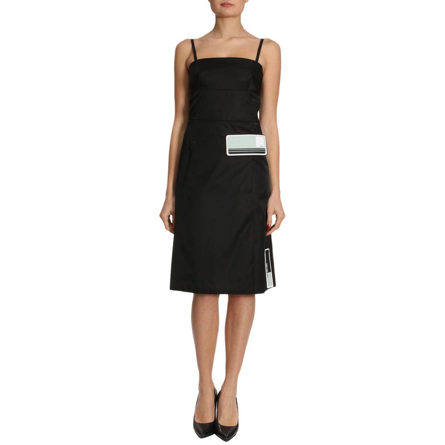 prada nylon dress black