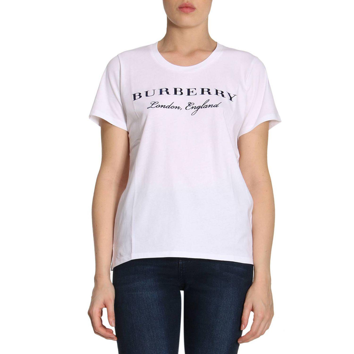 Lyst - Burberry T-shirt Women in White