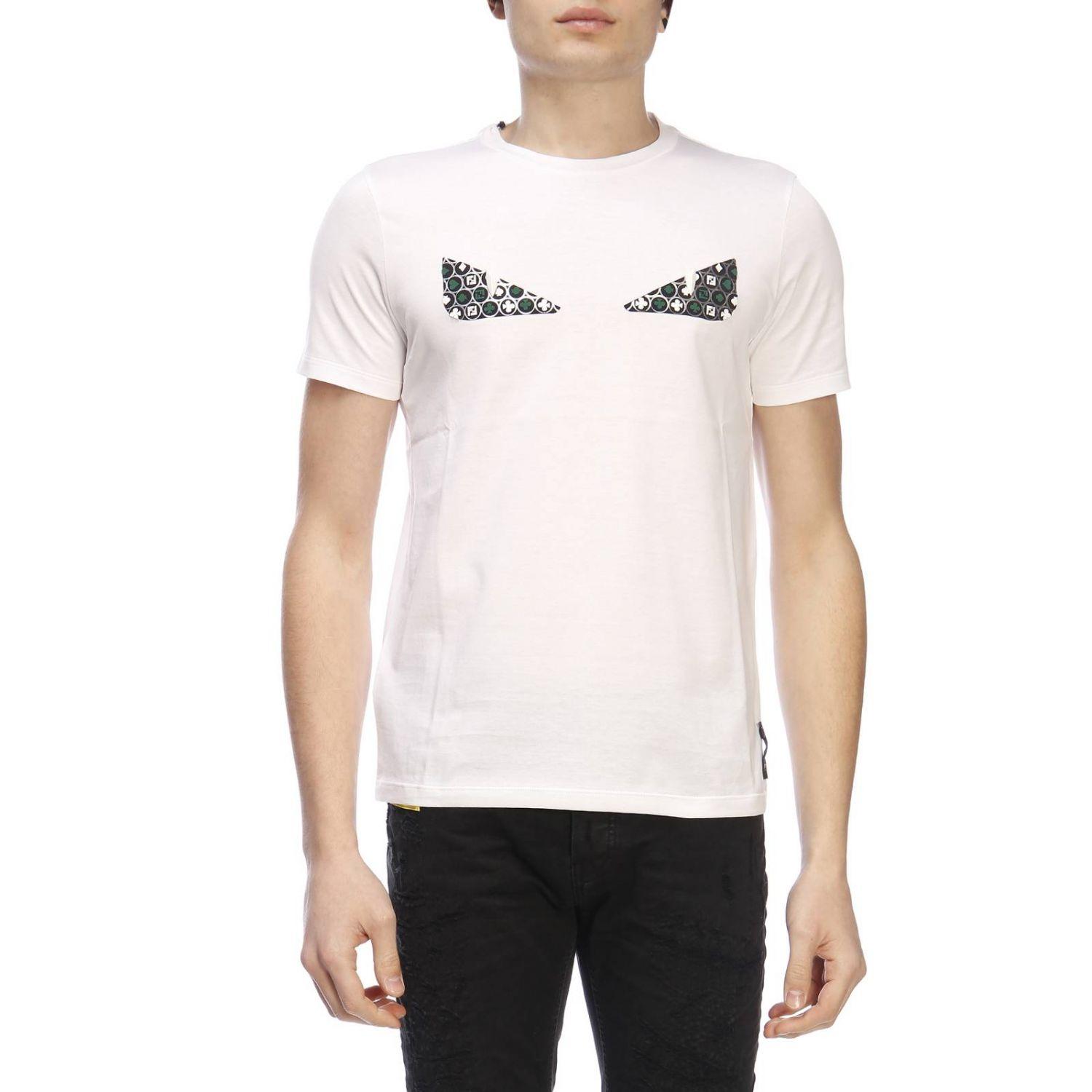 Fendi T-shirt Men in White for Men - Lyst