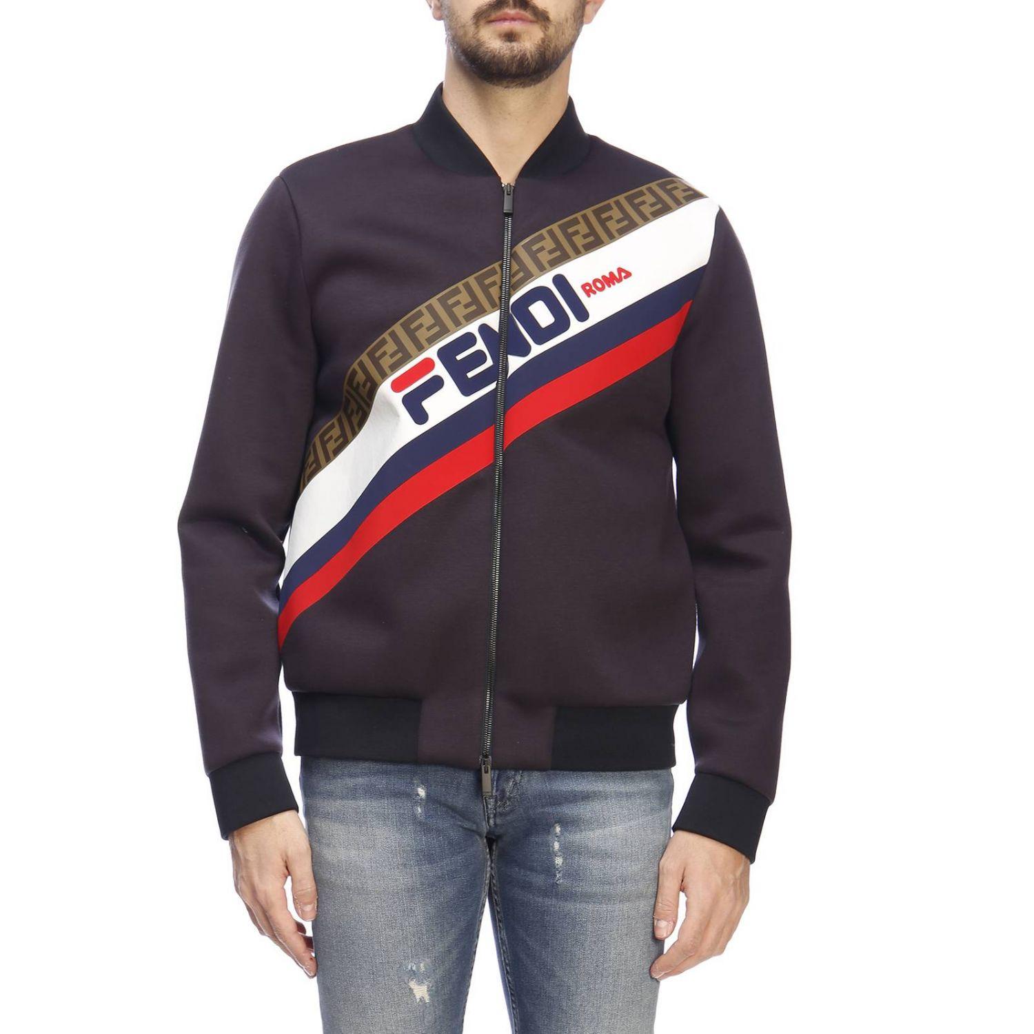 Fendi Jacket Men in Blue for Men Lyst