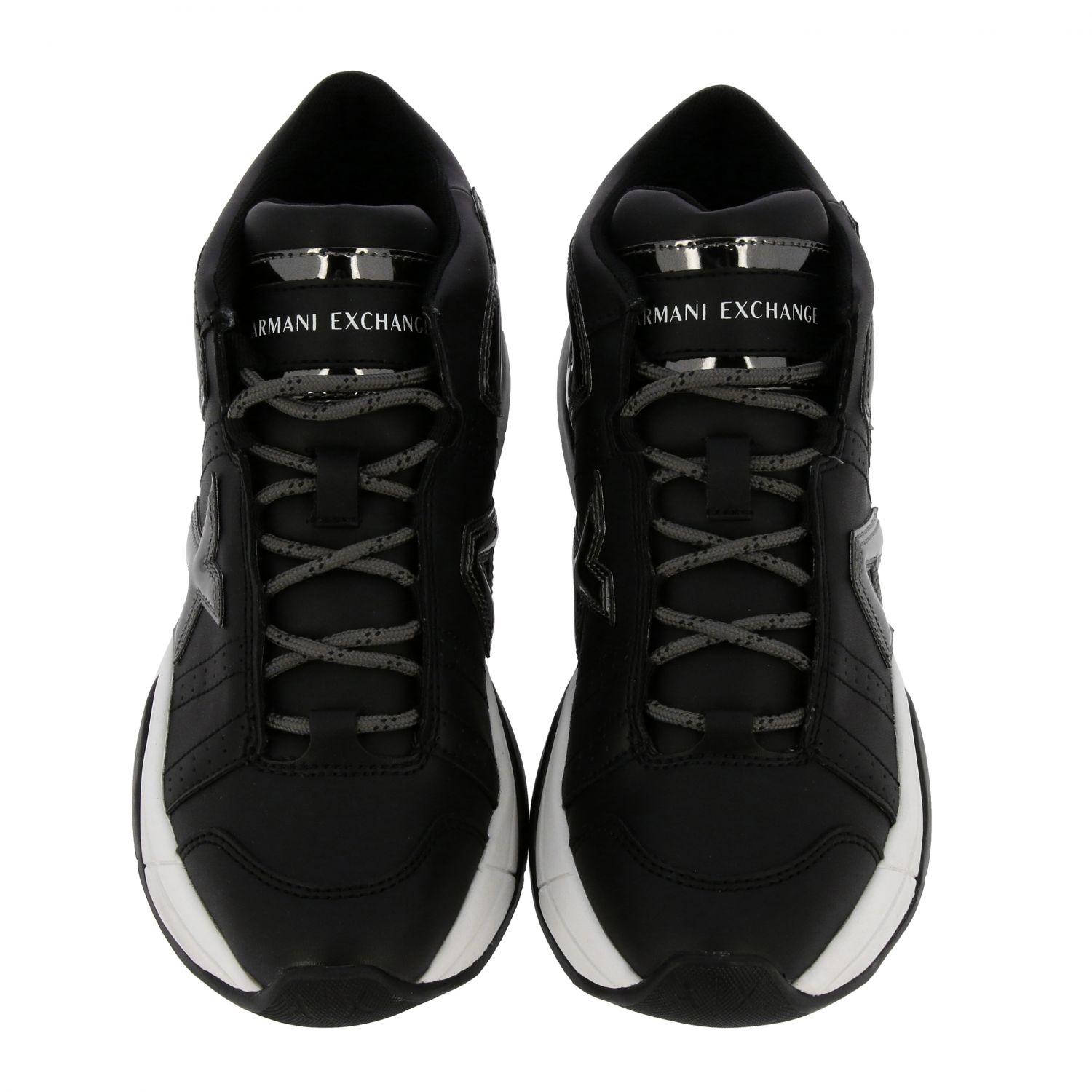 Armani Exchange Women�s Sneakers in Black Lyst