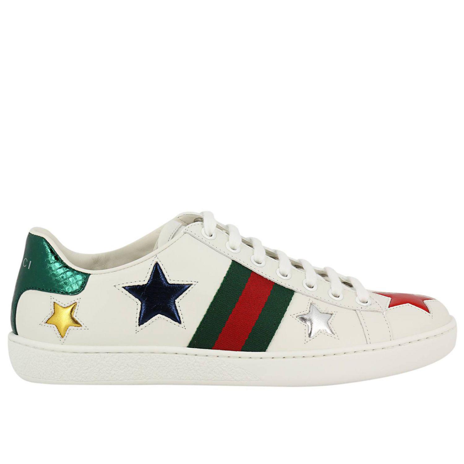 gucci white shoes womens