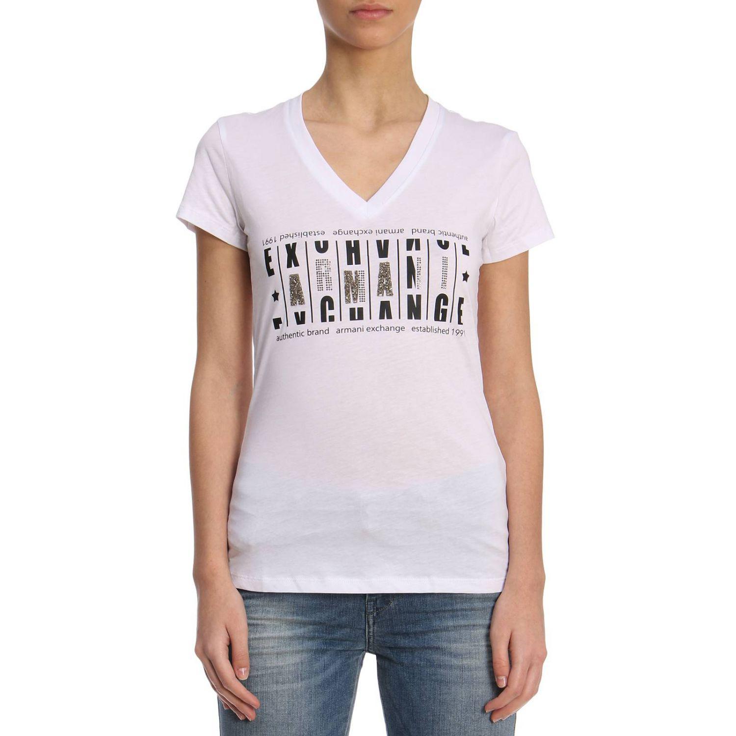 women's armani t shirts uk