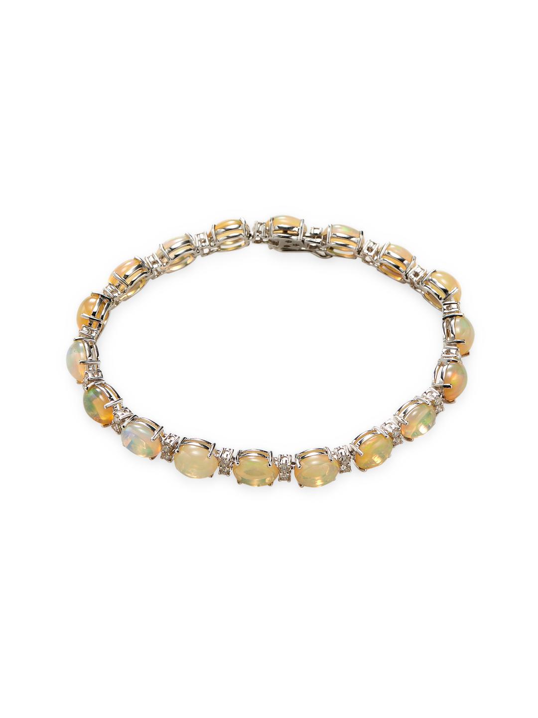Lyst Amrapali Opal Diamond Bracelet In Metallic Gallery