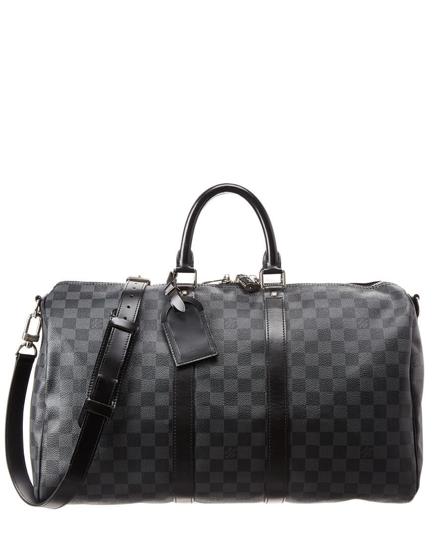 Louis Vuitton Keepall 45 Bandouliere Damier Graphite Duffle Bag