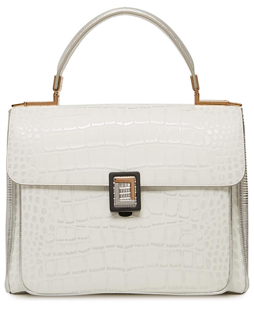 Lyst Luana Italy Giorgia Satchel In White Gallery