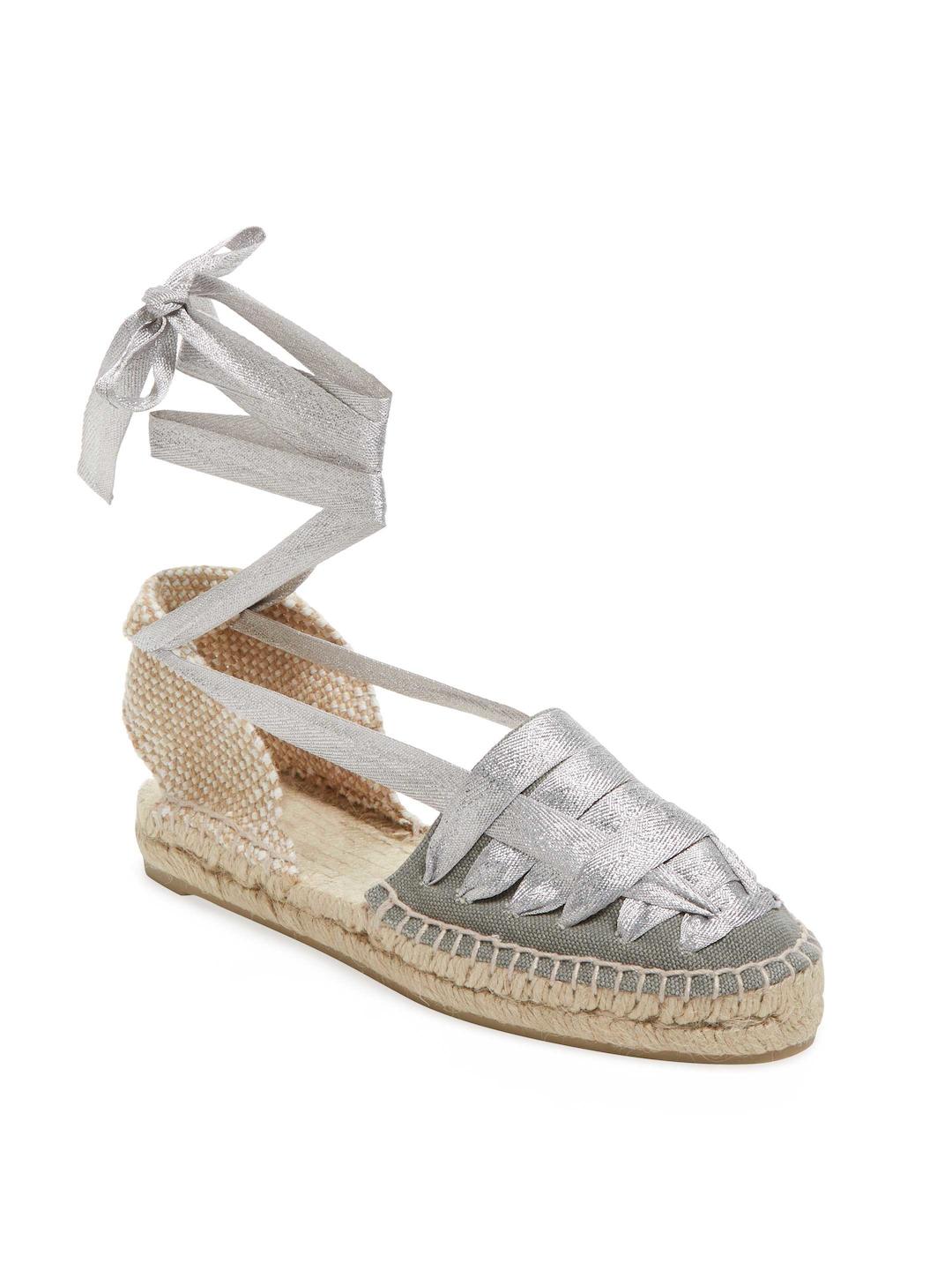 Lyst - Castaner Patty Lace-up Espadrille in Metallic View Fullscreen
