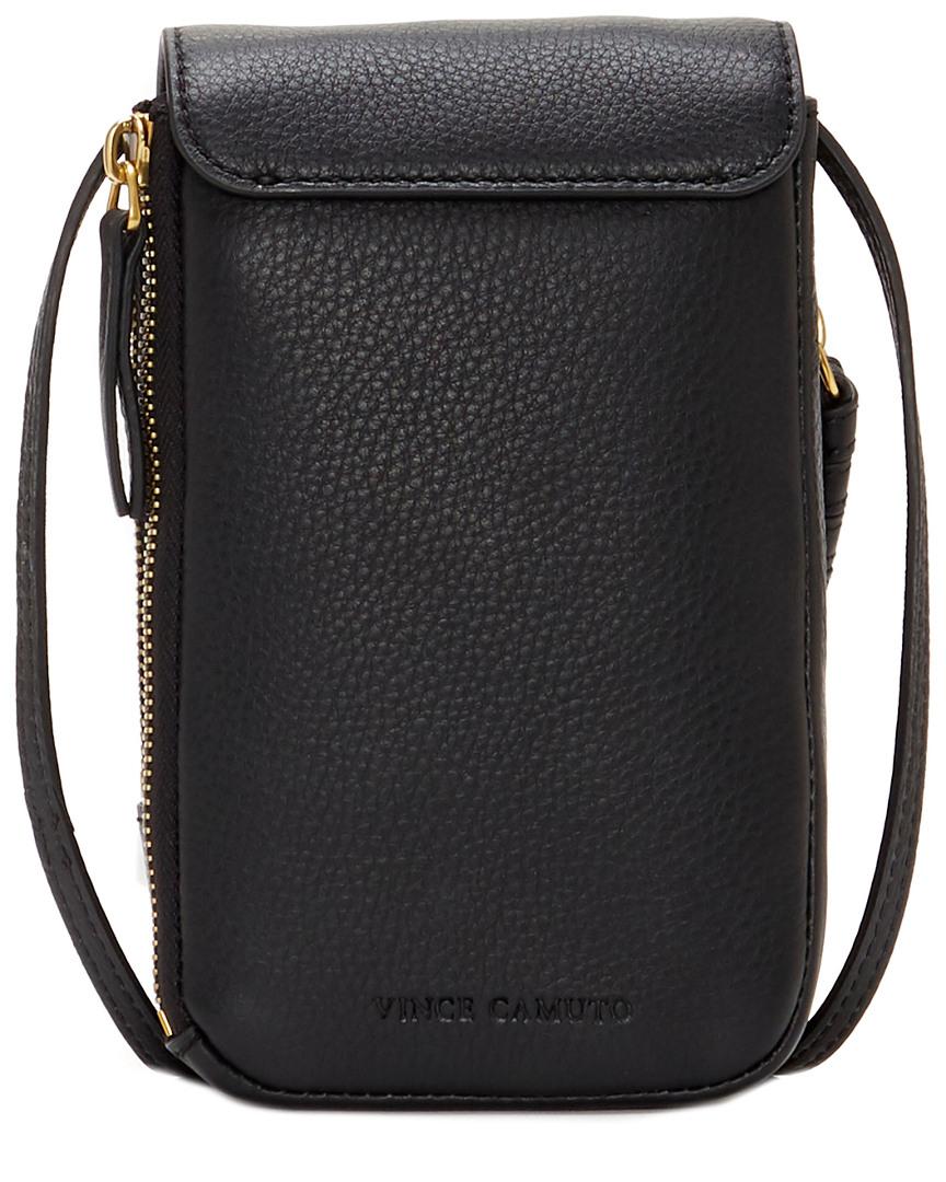 Vince Camuto Cory Crossbody Leather Phone Case in Black - Lyst