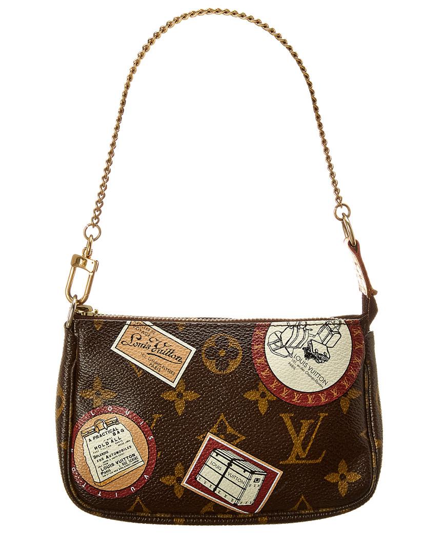 Louis Vuitton Limited Edition Monogram Trunks & Bags Canvas Pochette Mini in Brown - Lyst