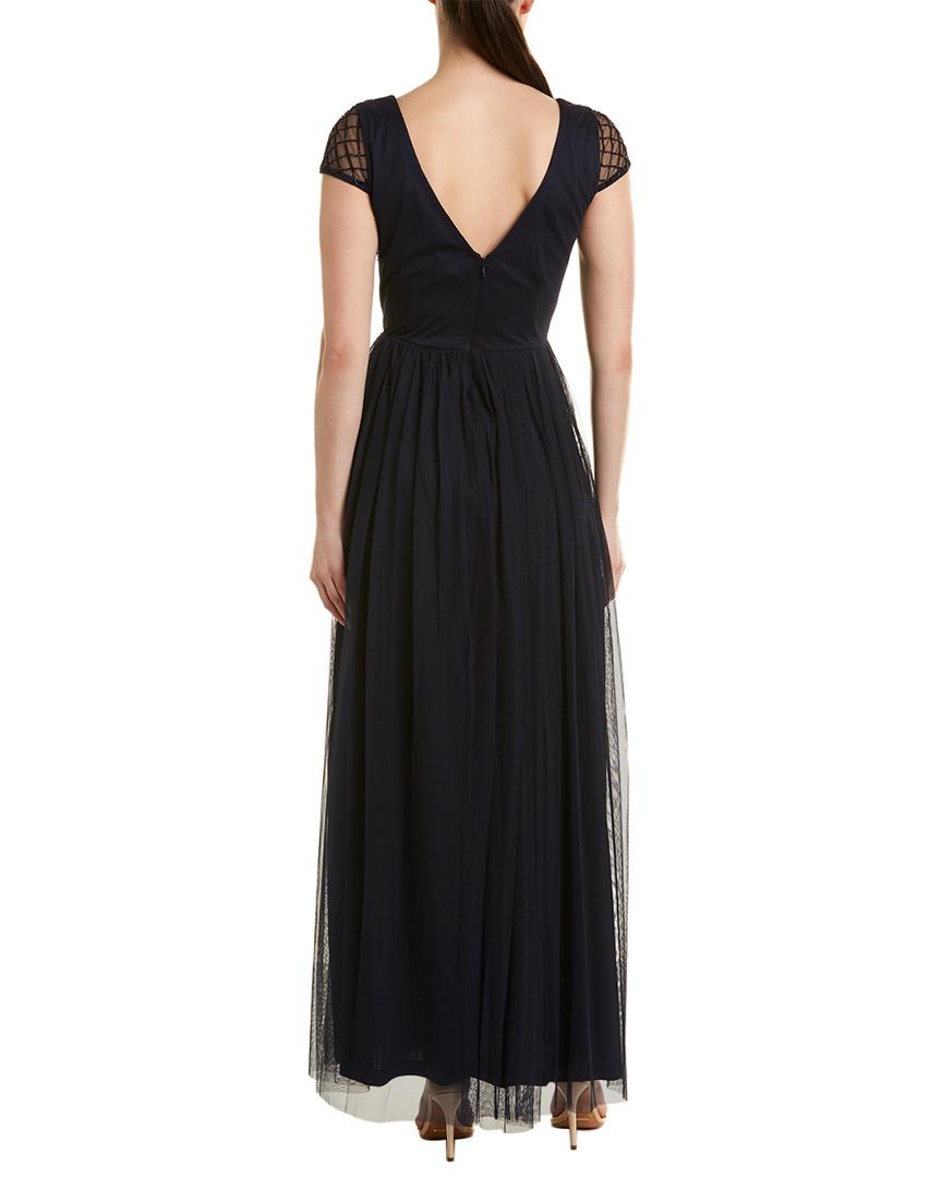 Adrianna Papell Synthetic Gown in Blue - Lyst