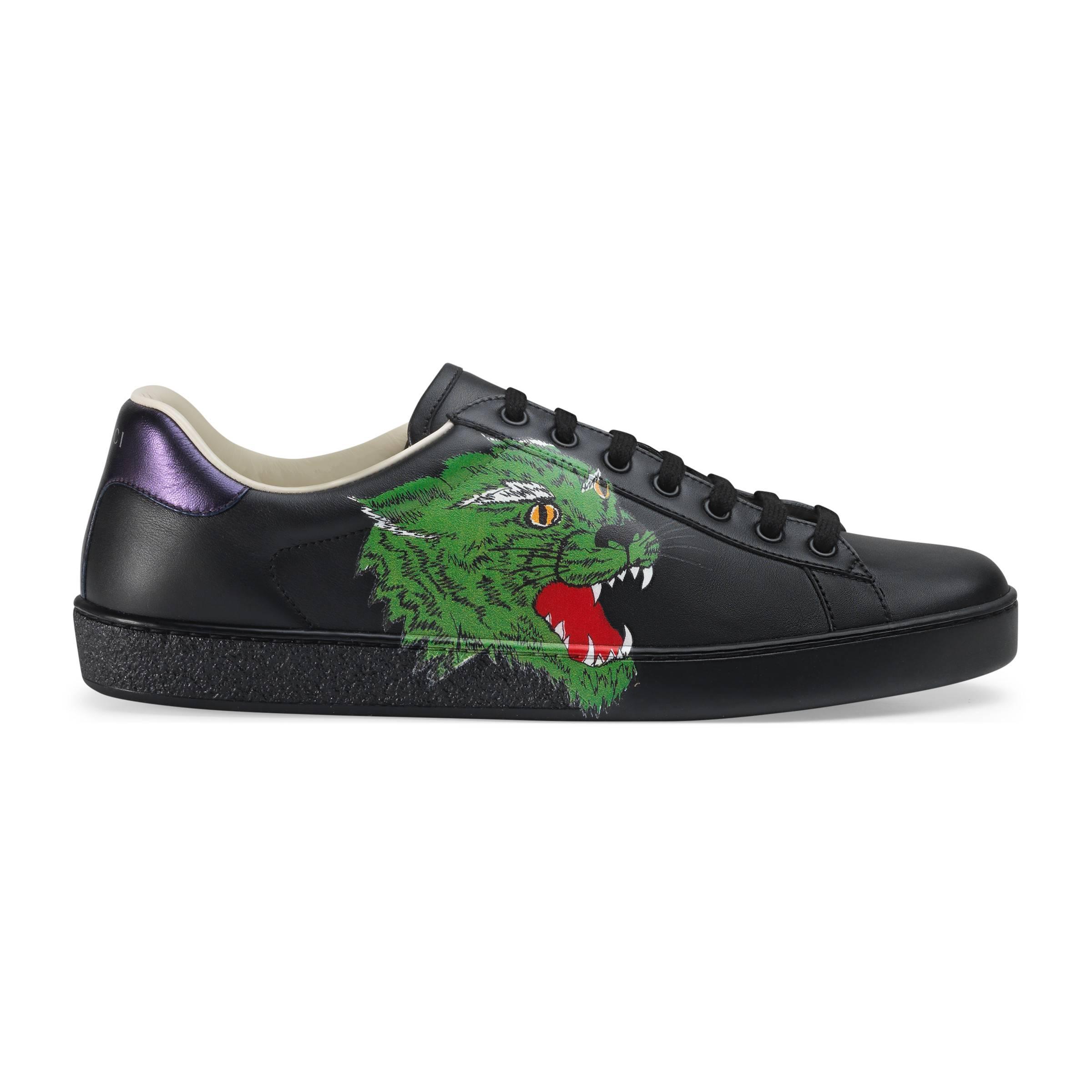 gucci panther sneakers