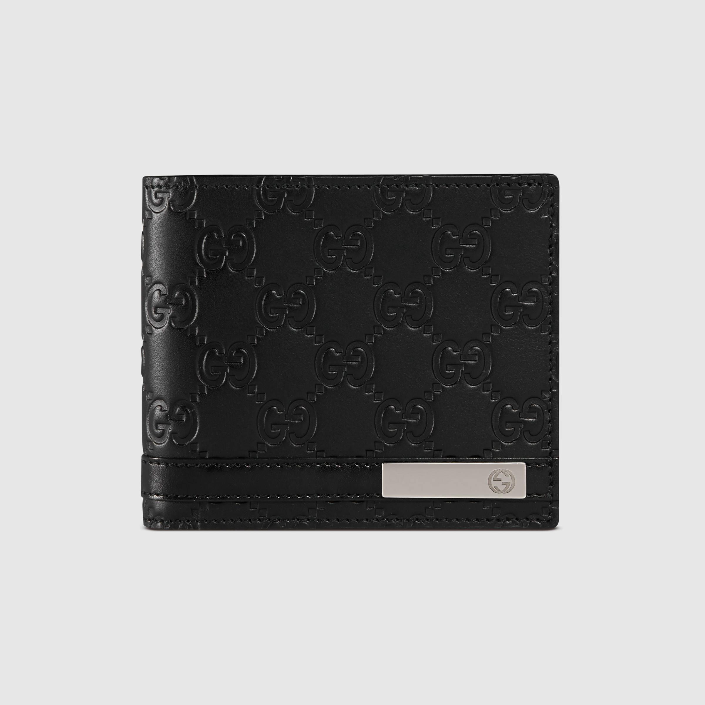 Gucci Signature Wallet With Id Window in Black for Men - Lyst