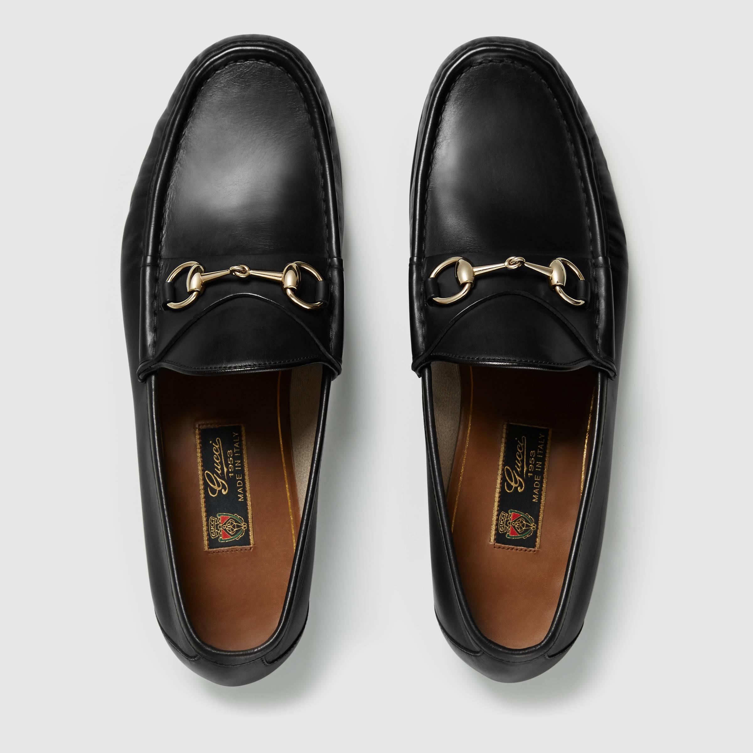 Lyst - Gucci 1953 Horsebit Loafer In Shaded Leather in Black for Men