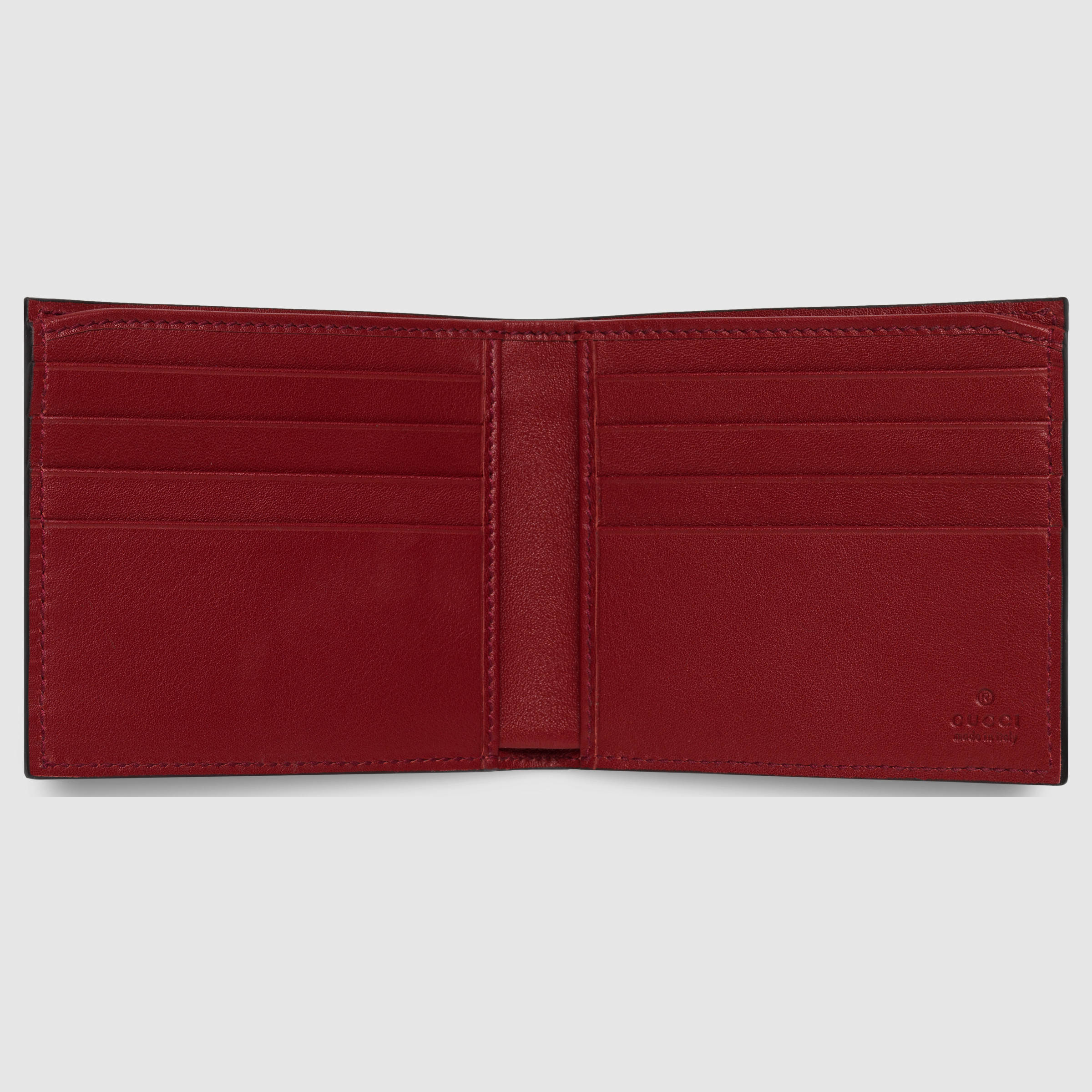 Gucci Ayers Snakeskin Wallet in Red for Men | Lyst