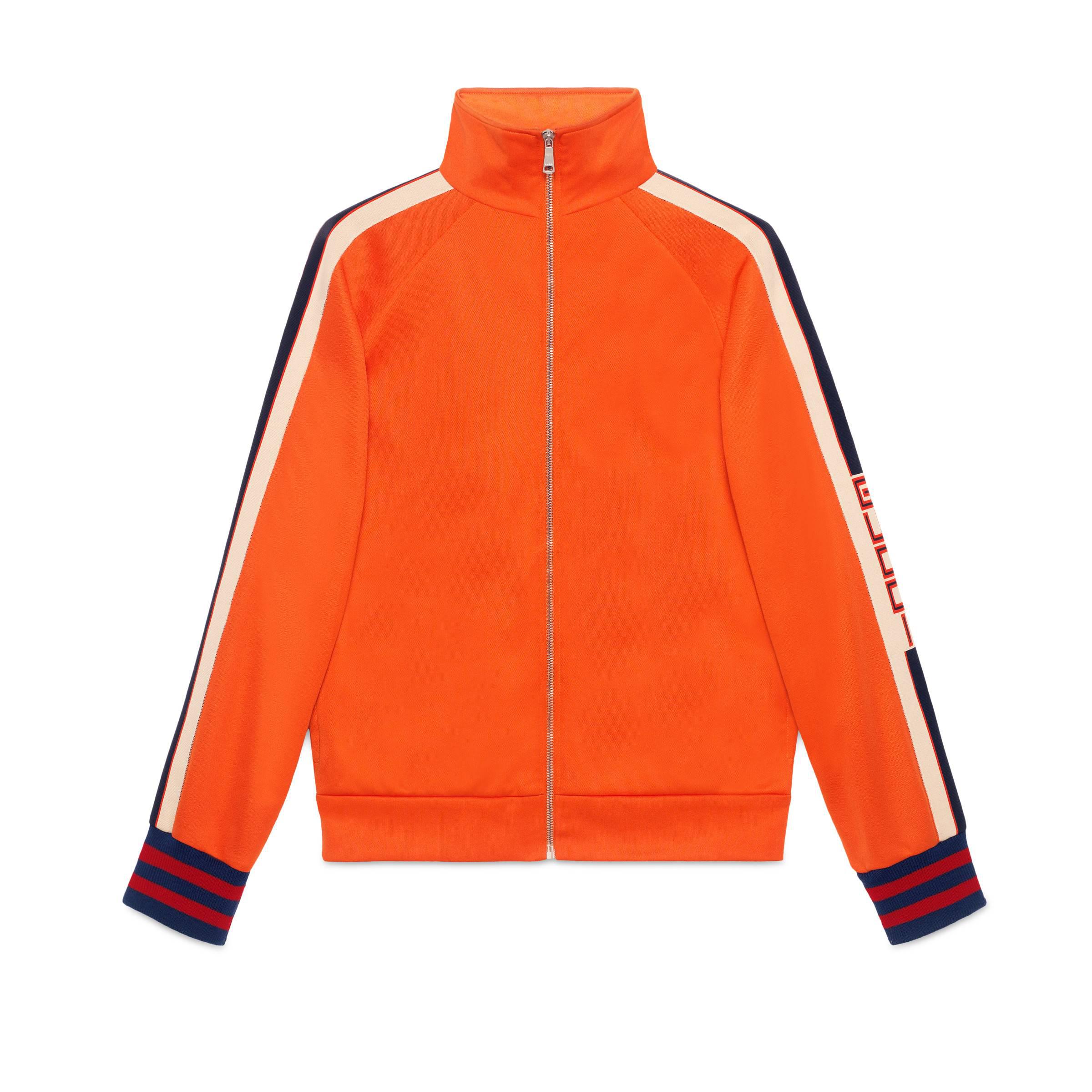 Gucci Technical Jersey Jacket in Orange for Men - Save 16. ...