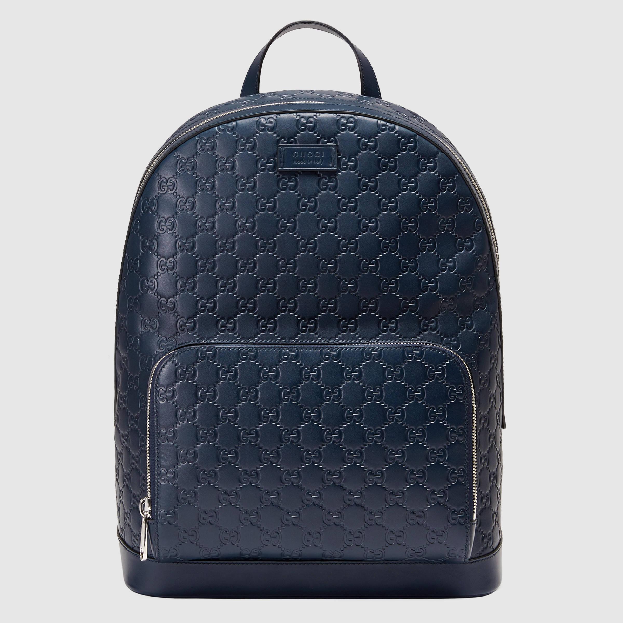 Lyst - Gucci Signature Leather Backpack for Men