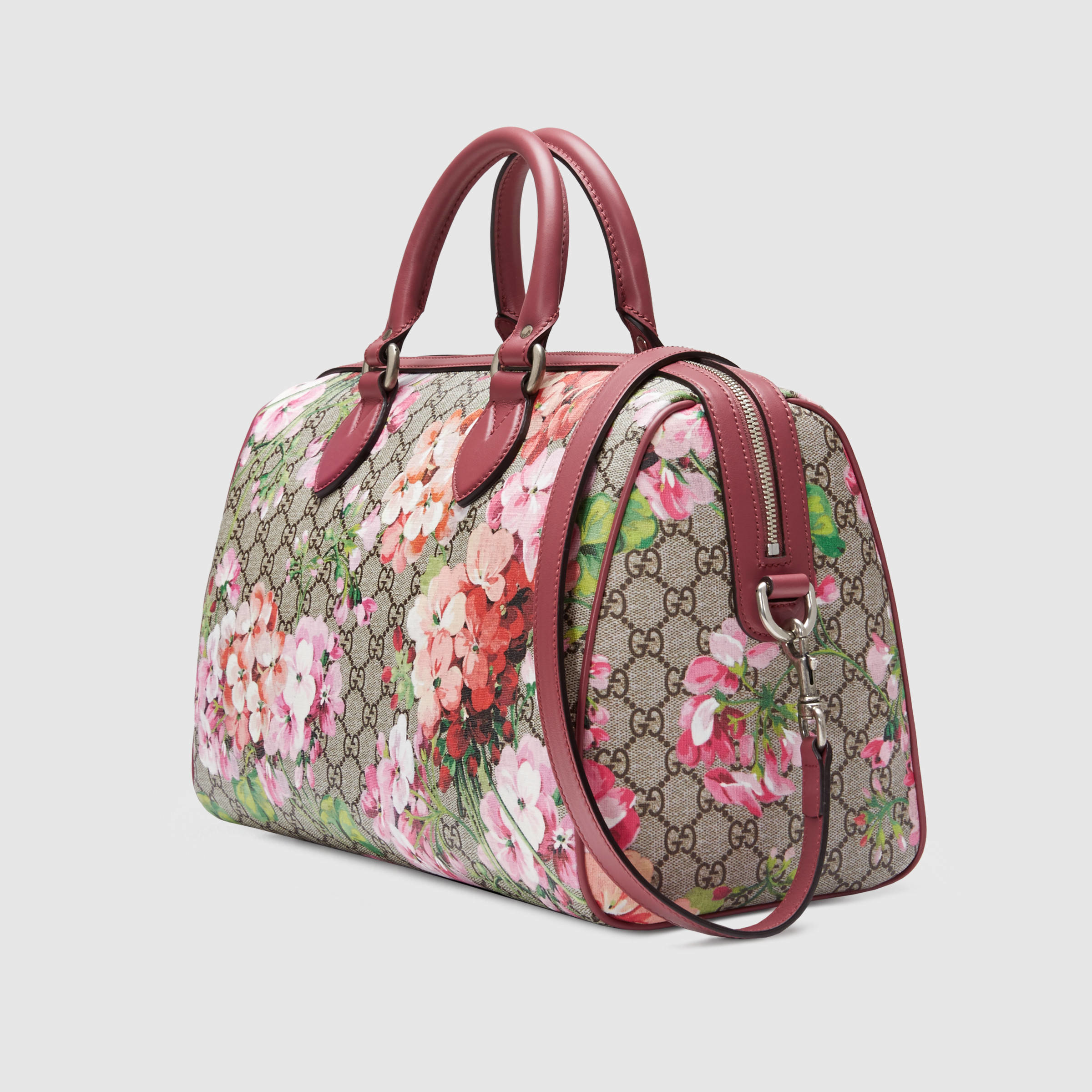 Gucci Blooms Gg Supreme Top Handle Bag in Pink | Lyst