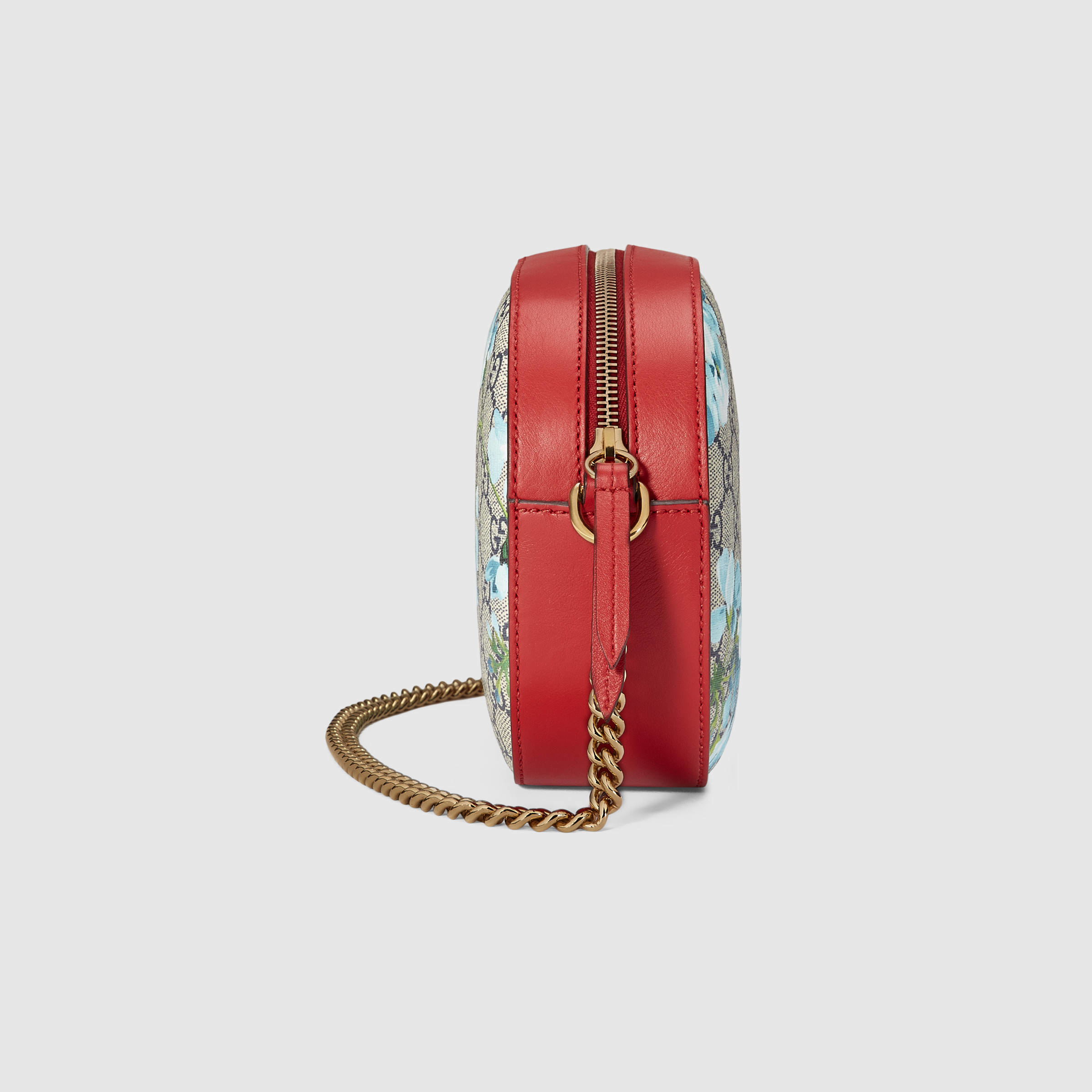 Lyst - Gucci GG Blooms Canvas Mini Chain Bag