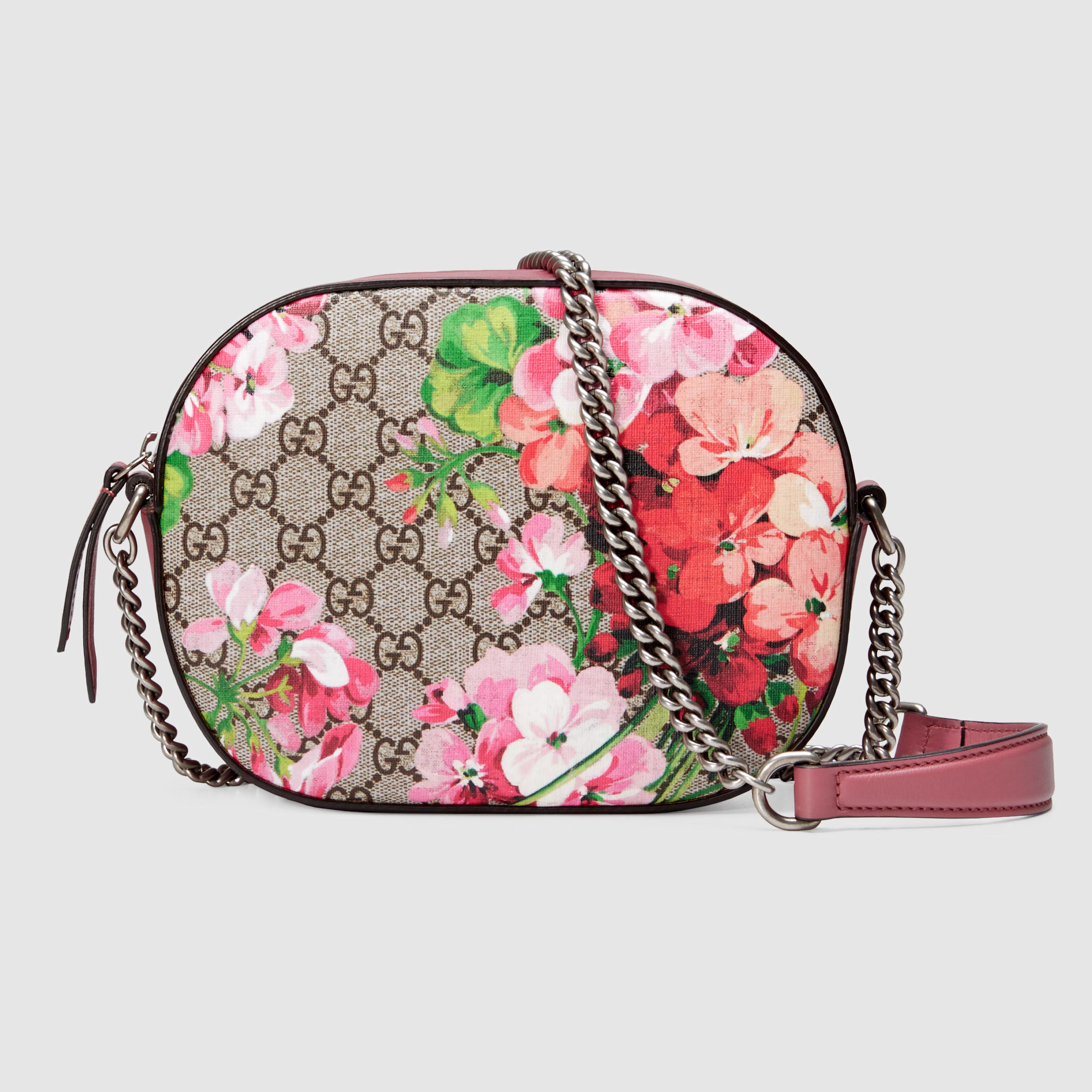 Lyst - Gucci Blooms GG Supreme Mini Chain Shoulder Bag