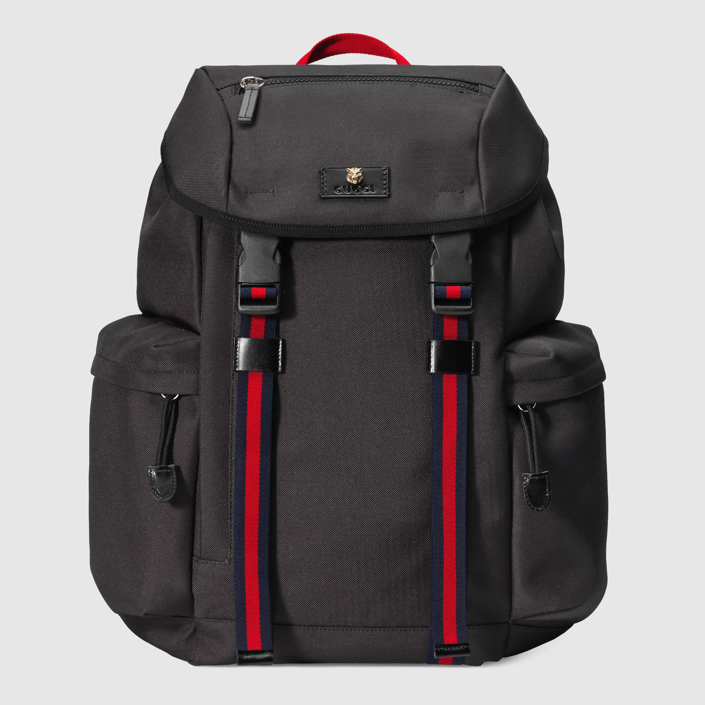 Gucci Techno Canvas Backpack in Black for Men - Save 49% | Lyst