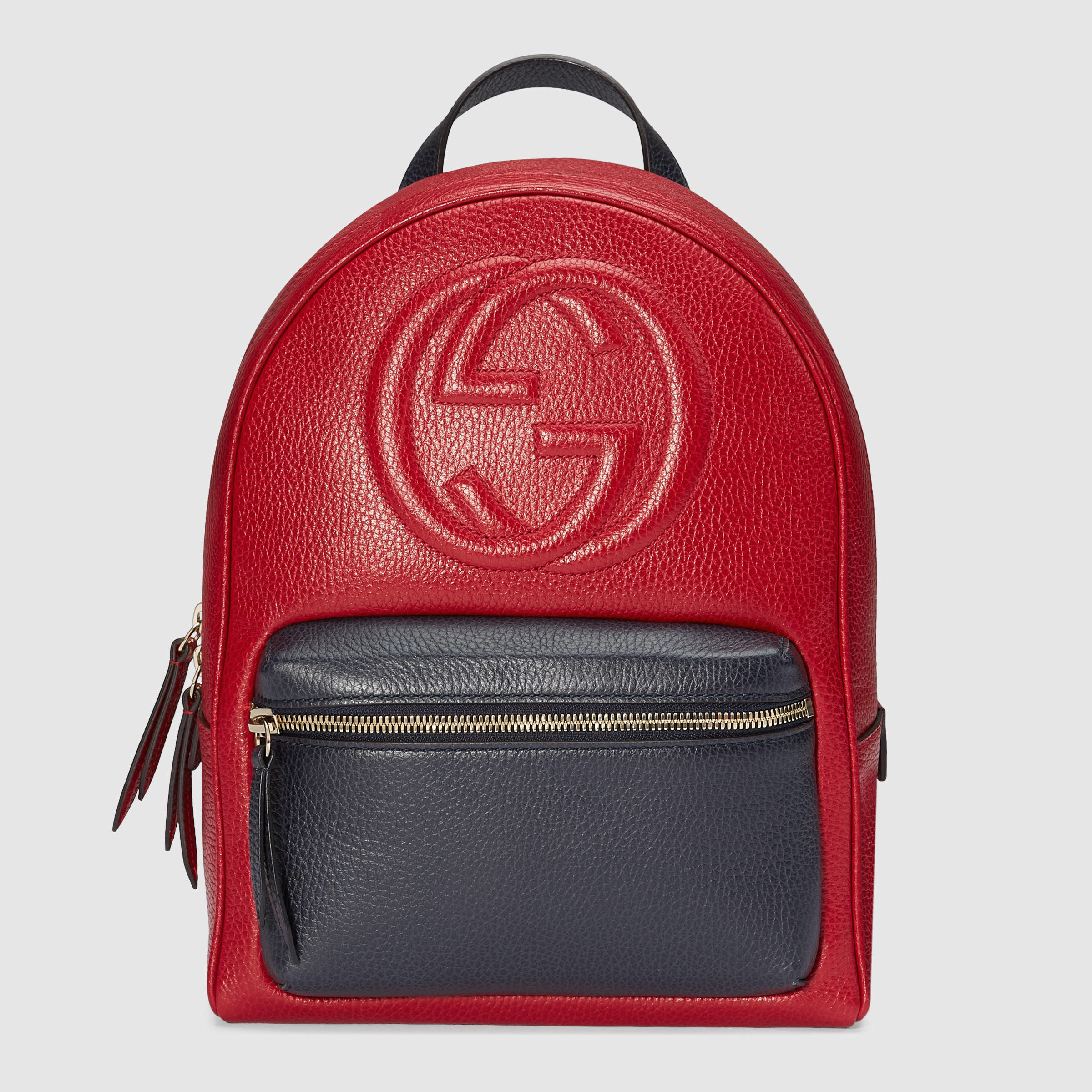 Lyst Gucci Soho Leather Chain Backpack In Red Gallery Women S Gucci Soho Bag