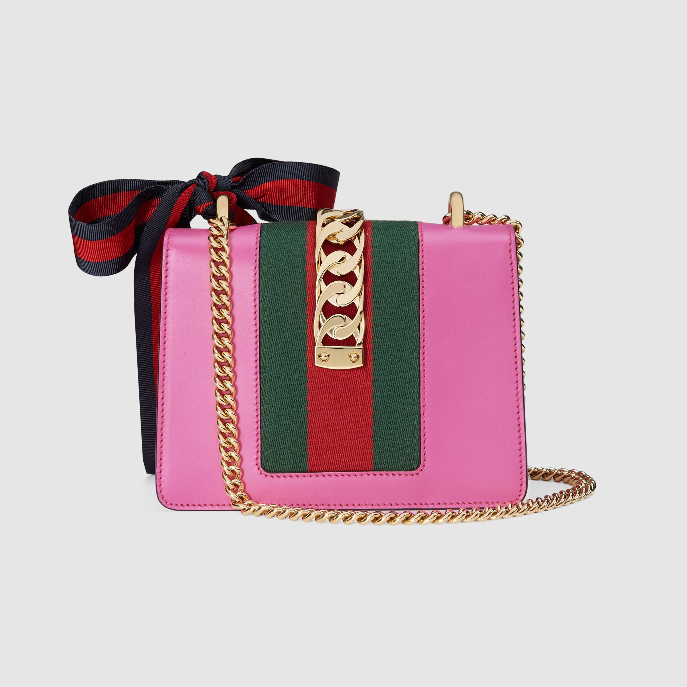 Lyst - Gucci Sylvie Leather Mini Chain Bag