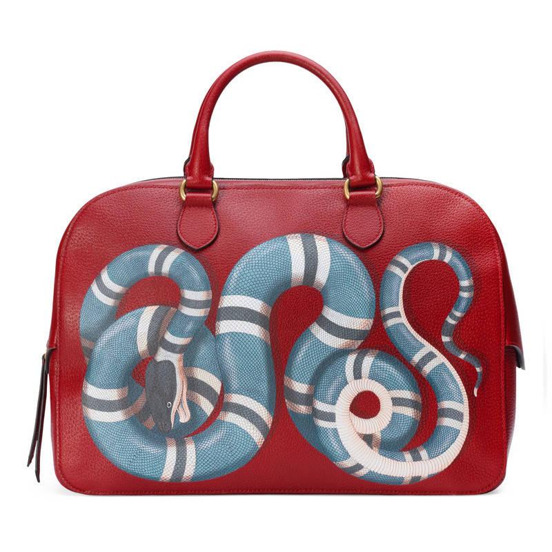 gucci snake duffle