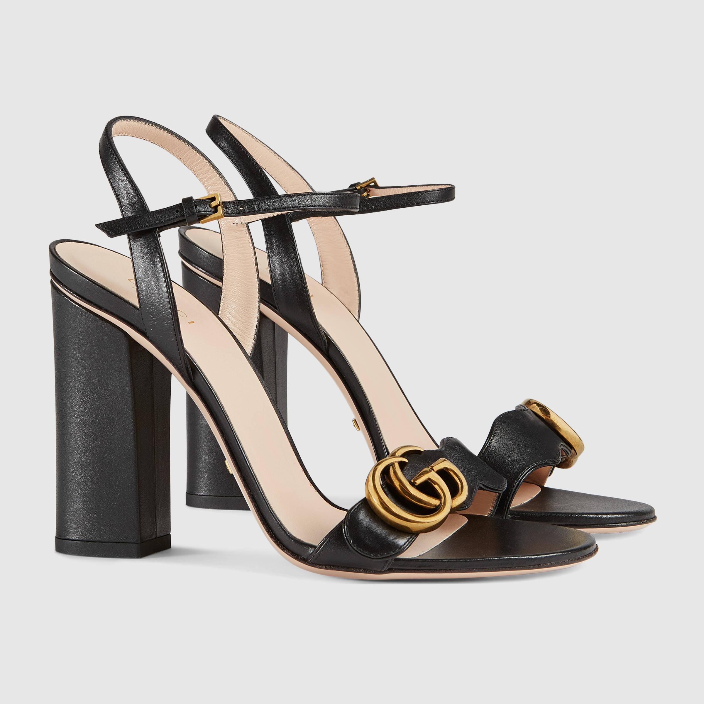 Lyst - Gucci Leather Sandal