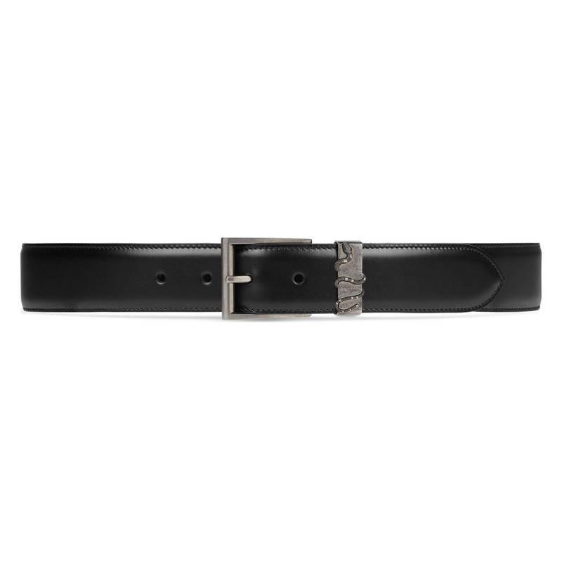 Gucci Leather Belt With Snake in Black for Men - Save 15% - Lyst