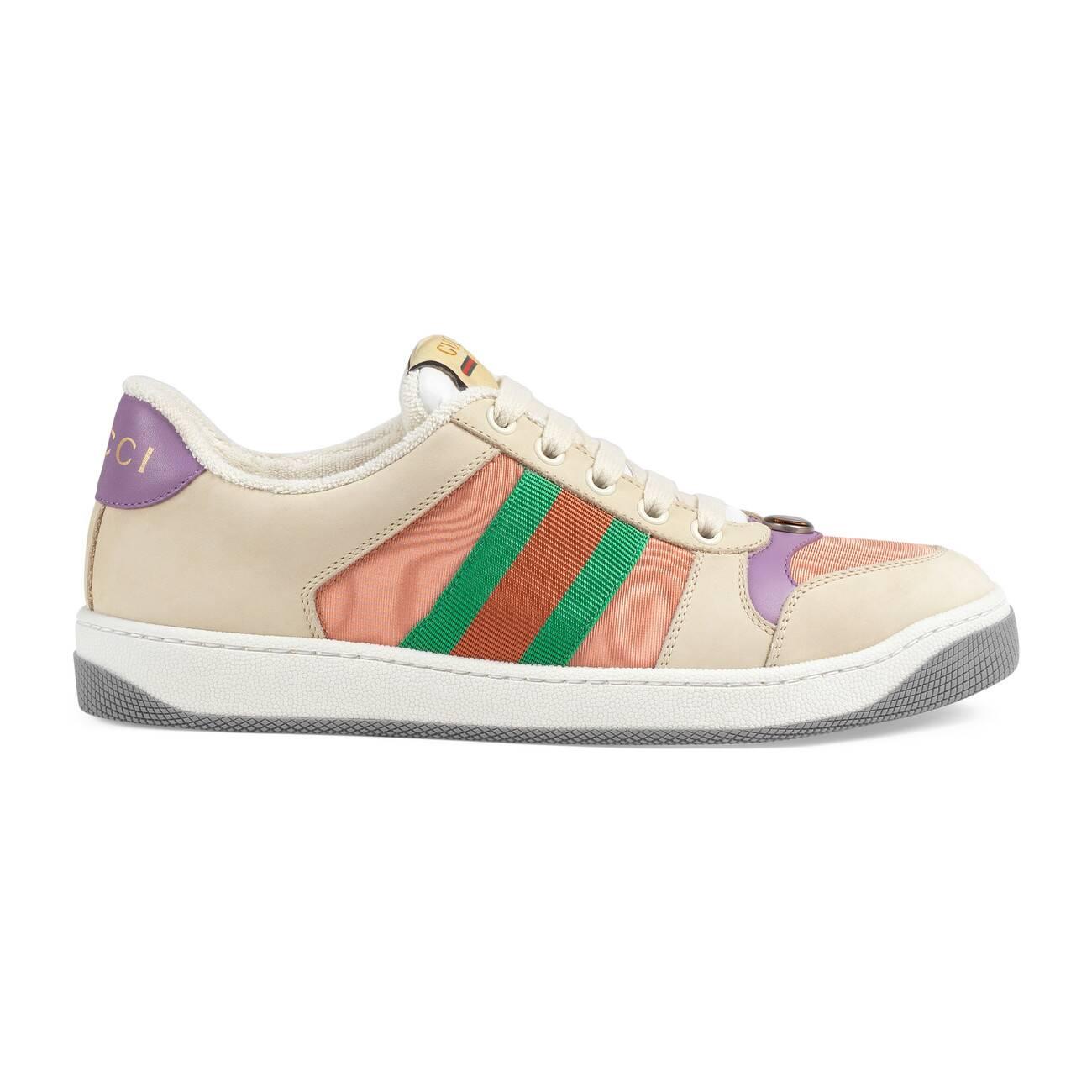 gucci screener leather sneaker