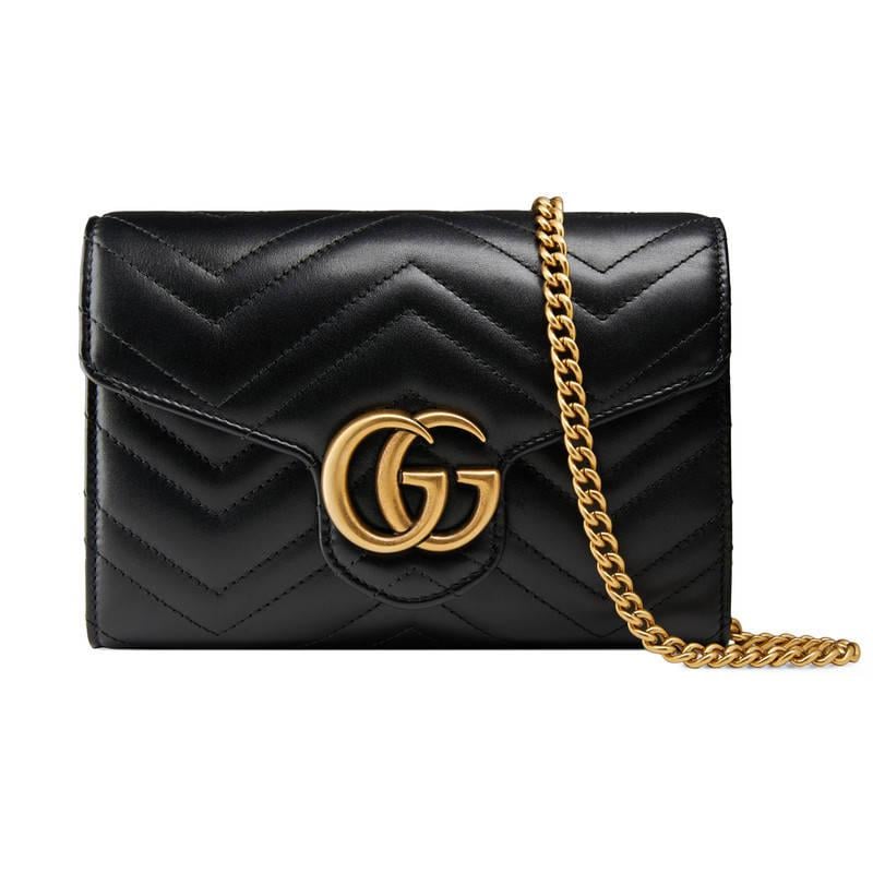 Lyst - Gucci Gg Marmont Matelassé Mini Bag in Black