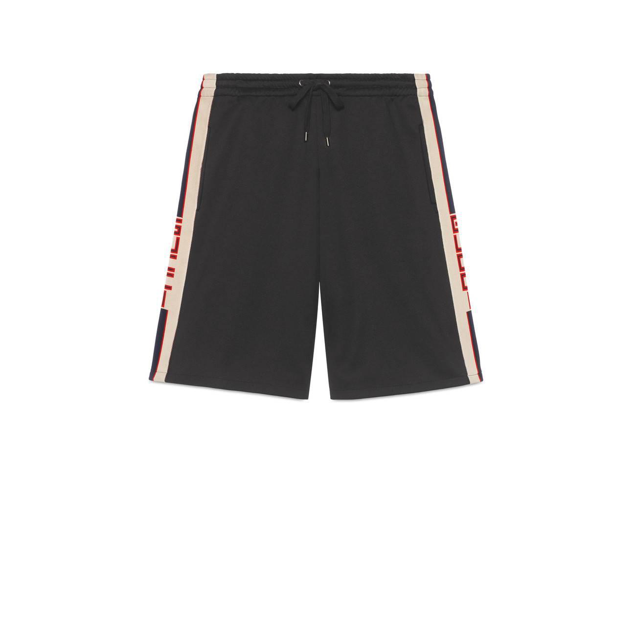 Lyst Gucci Technical Jersey Short in Black for Men