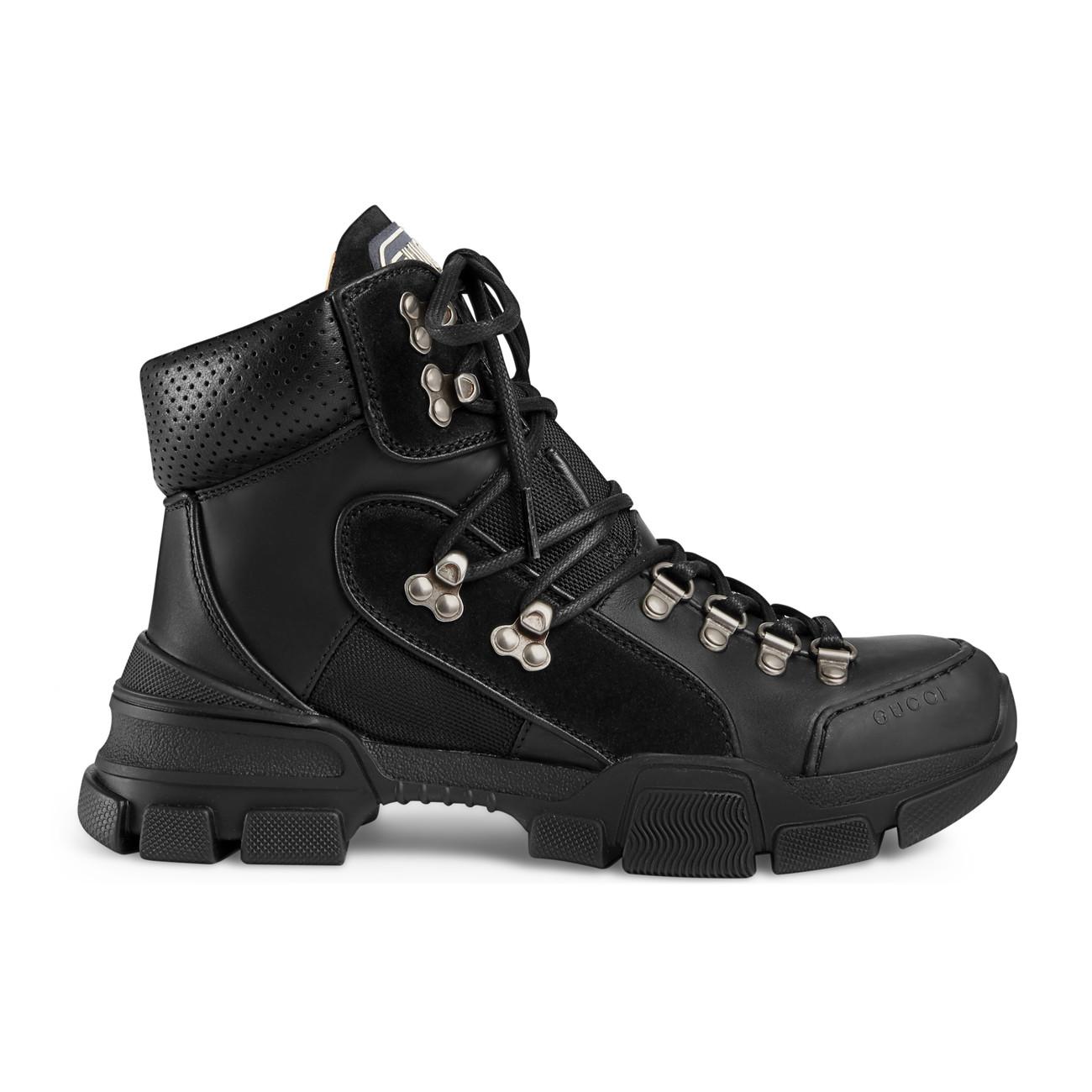 Gucci Flashtrek High-top Sneakers in Black - Save 35% - Lyst