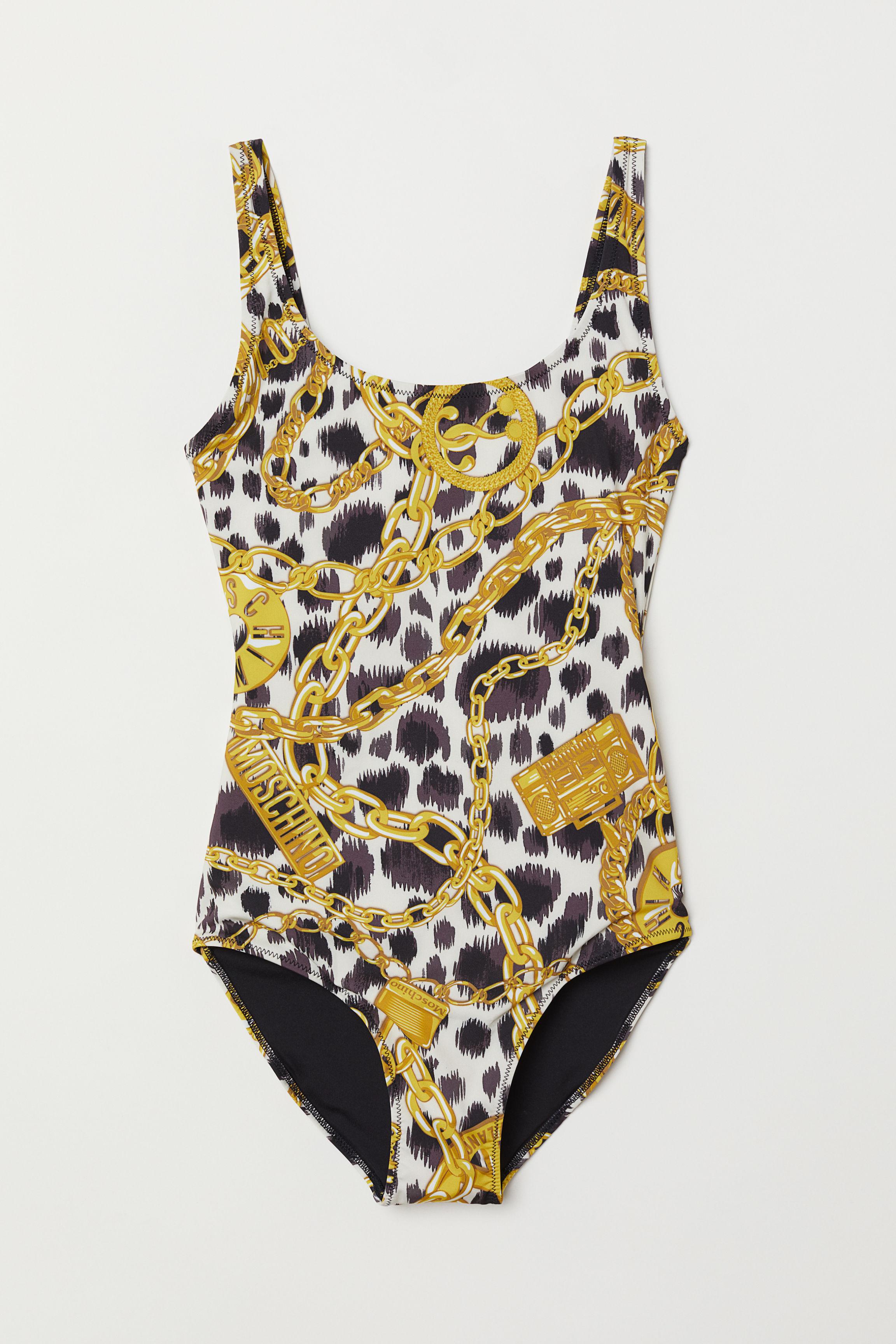 Hm Womens Patterned Swimsuit Hm Womens Patterned Swimsuit