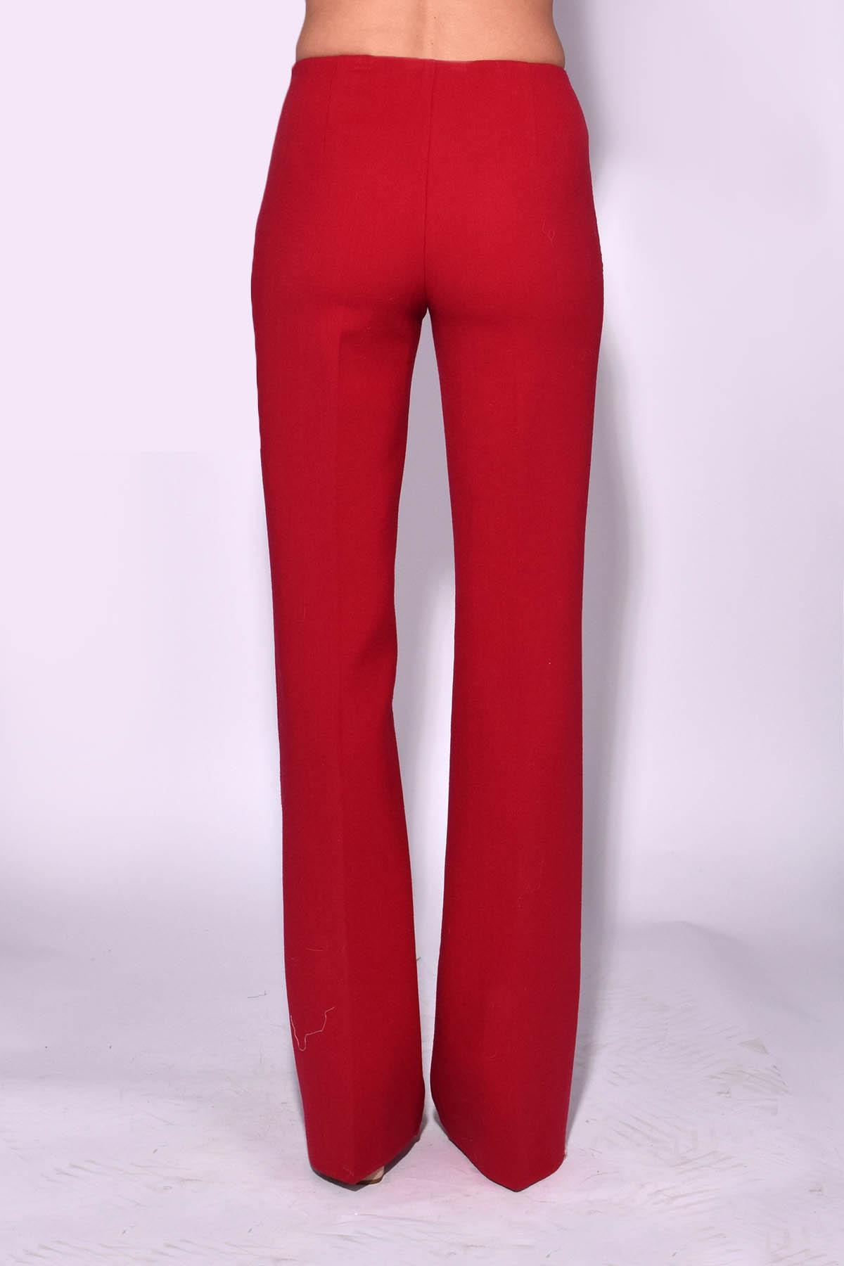 theory red pants