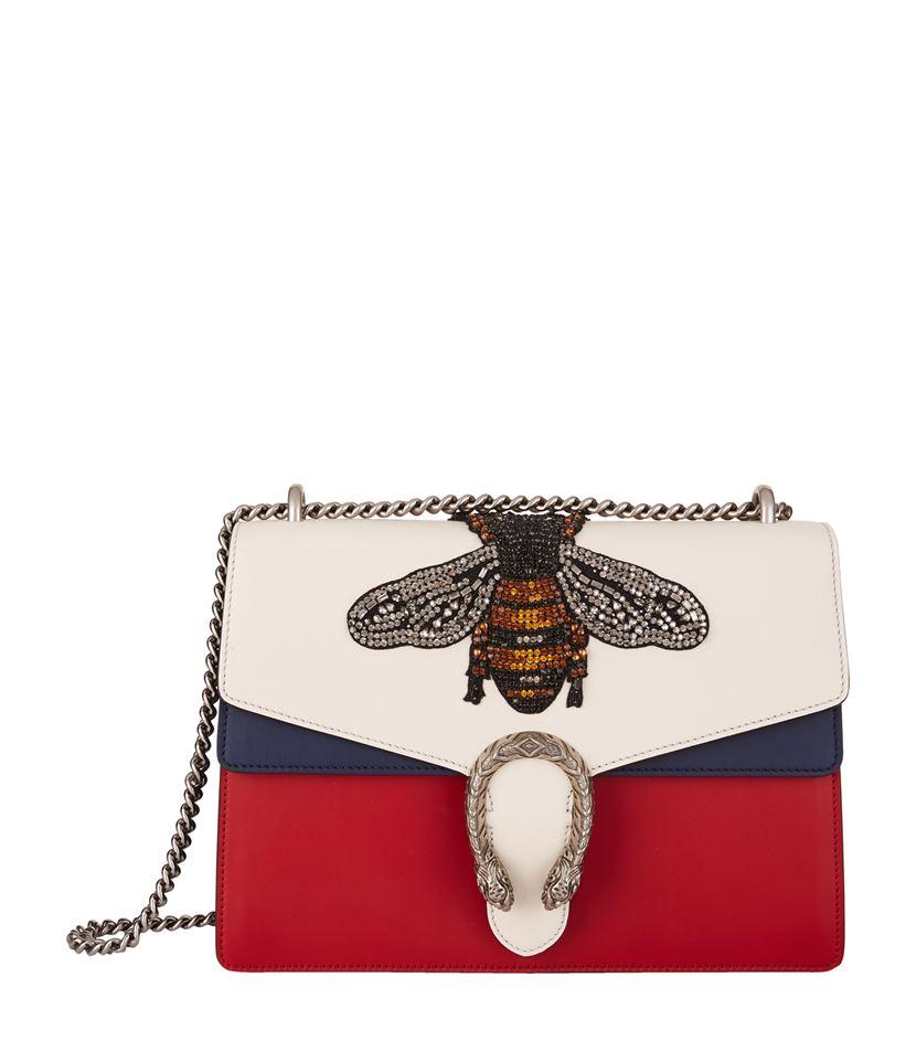 Gucci Dionysus Embellished Bee Shoulder Bag | Lyst