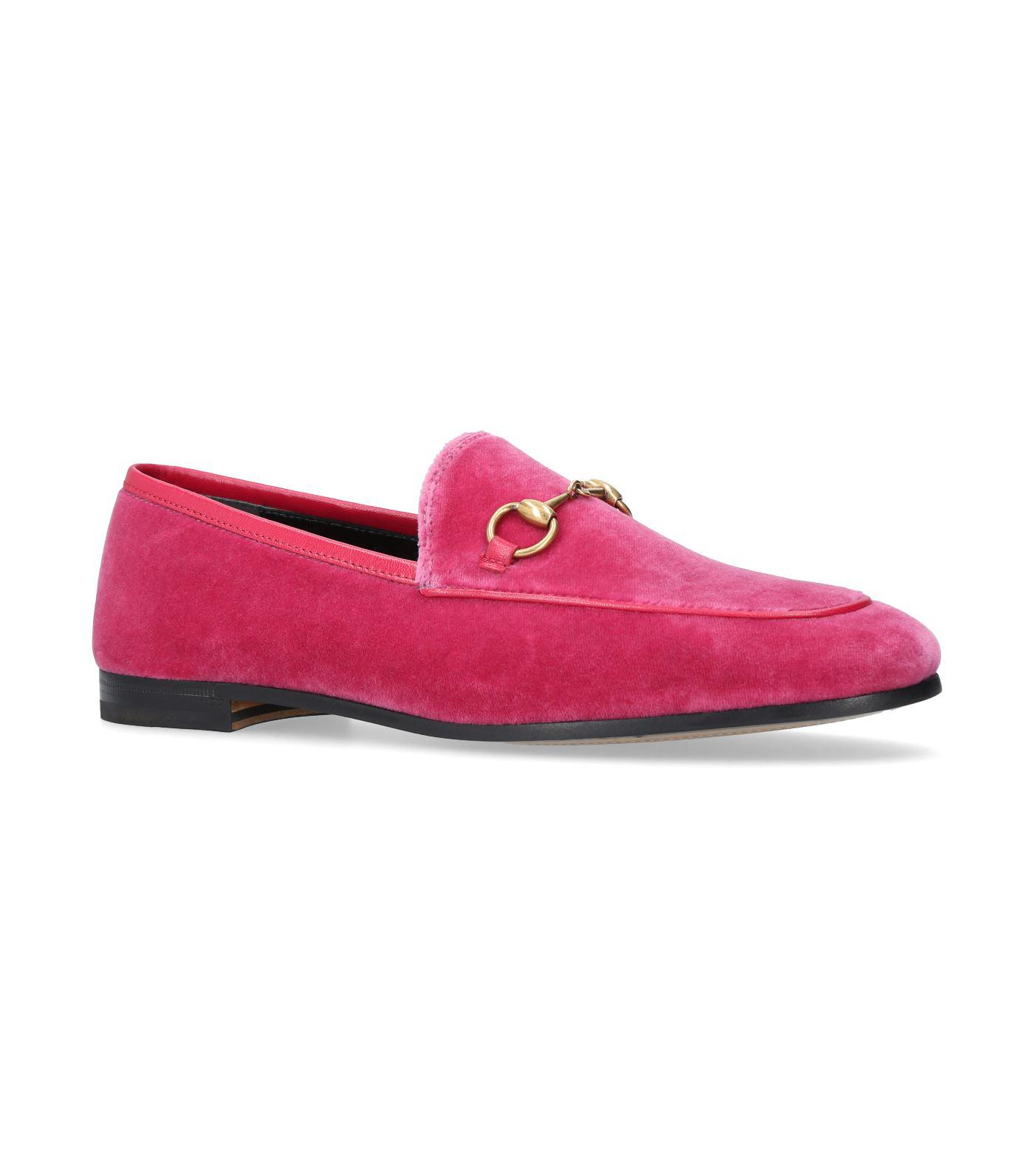 pink suede gucci loafers