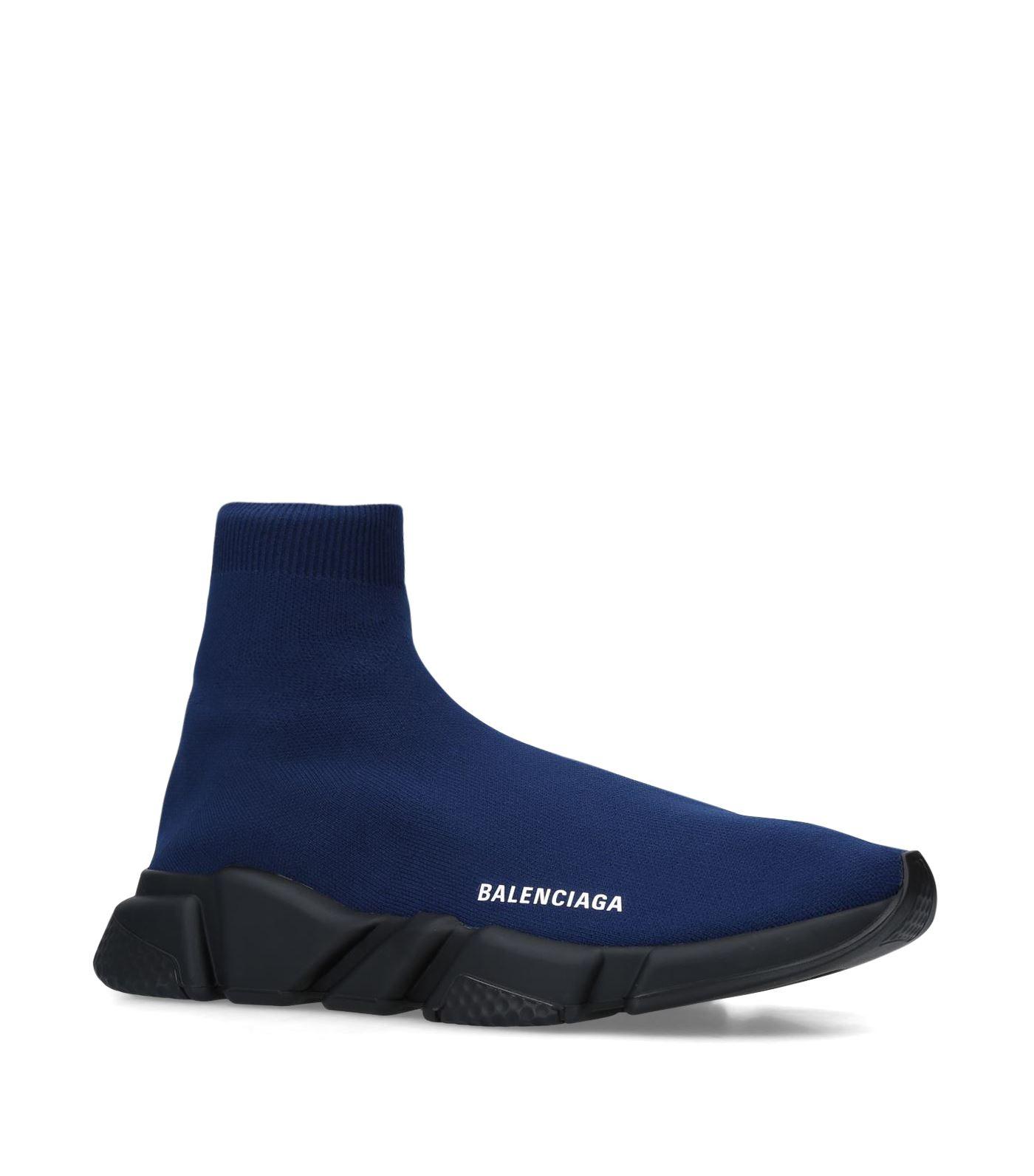 Balenciaga Speed Low-top Sneakers in Blue for Men - Lyst