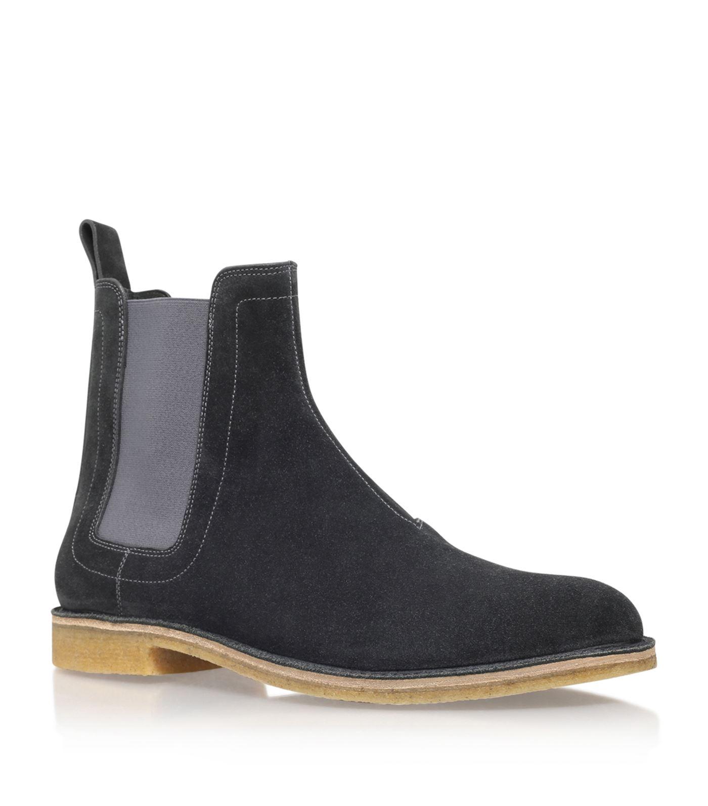 Bottega Veneta Panelled Suede Chelsea Boots in Gray for Men - Lyst